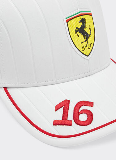 Ferrari Puma for Scuderia Ferrari HP Miami Special Edition Leclerc baseball cap Optical White LA048f