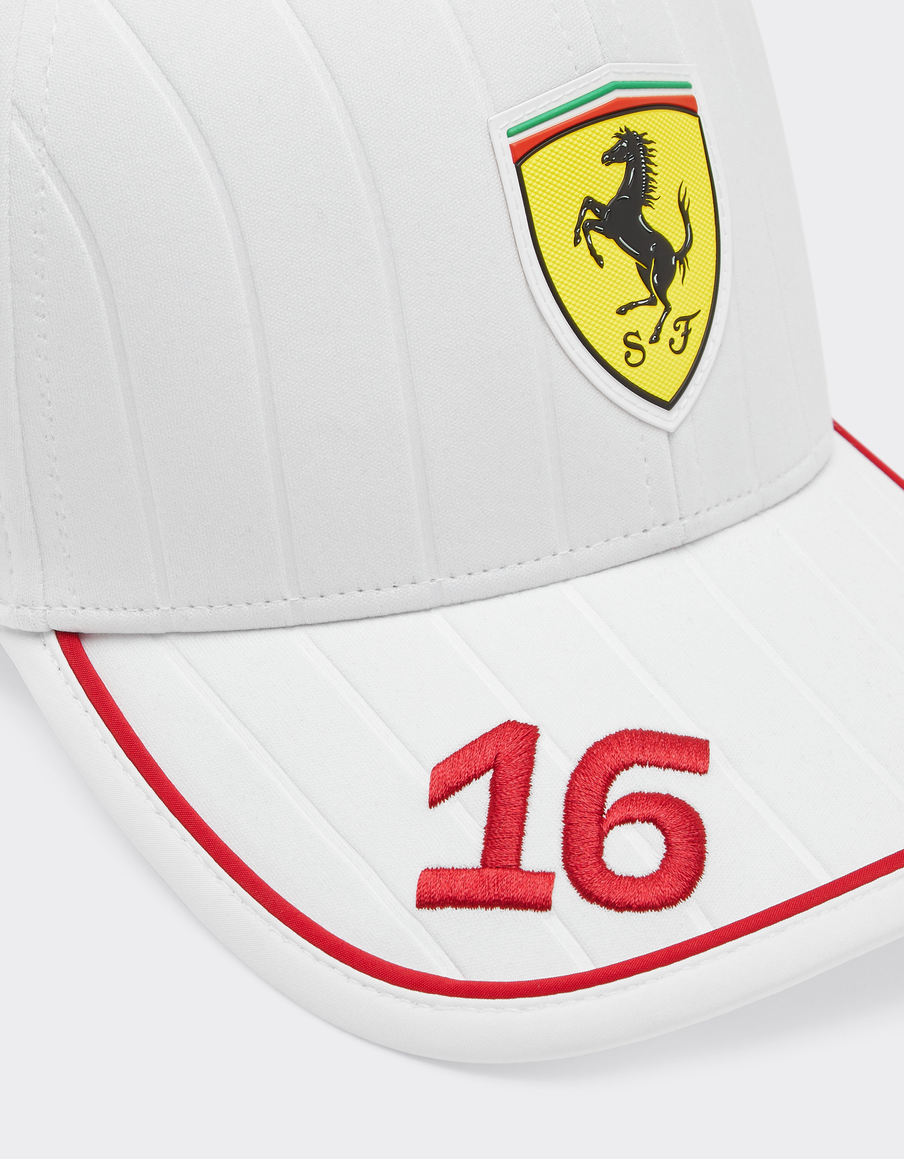 Ferrari Puma for Scuderia Ferrari HP Miami Special Edition Leclerc baseball cap Optical White LA048f