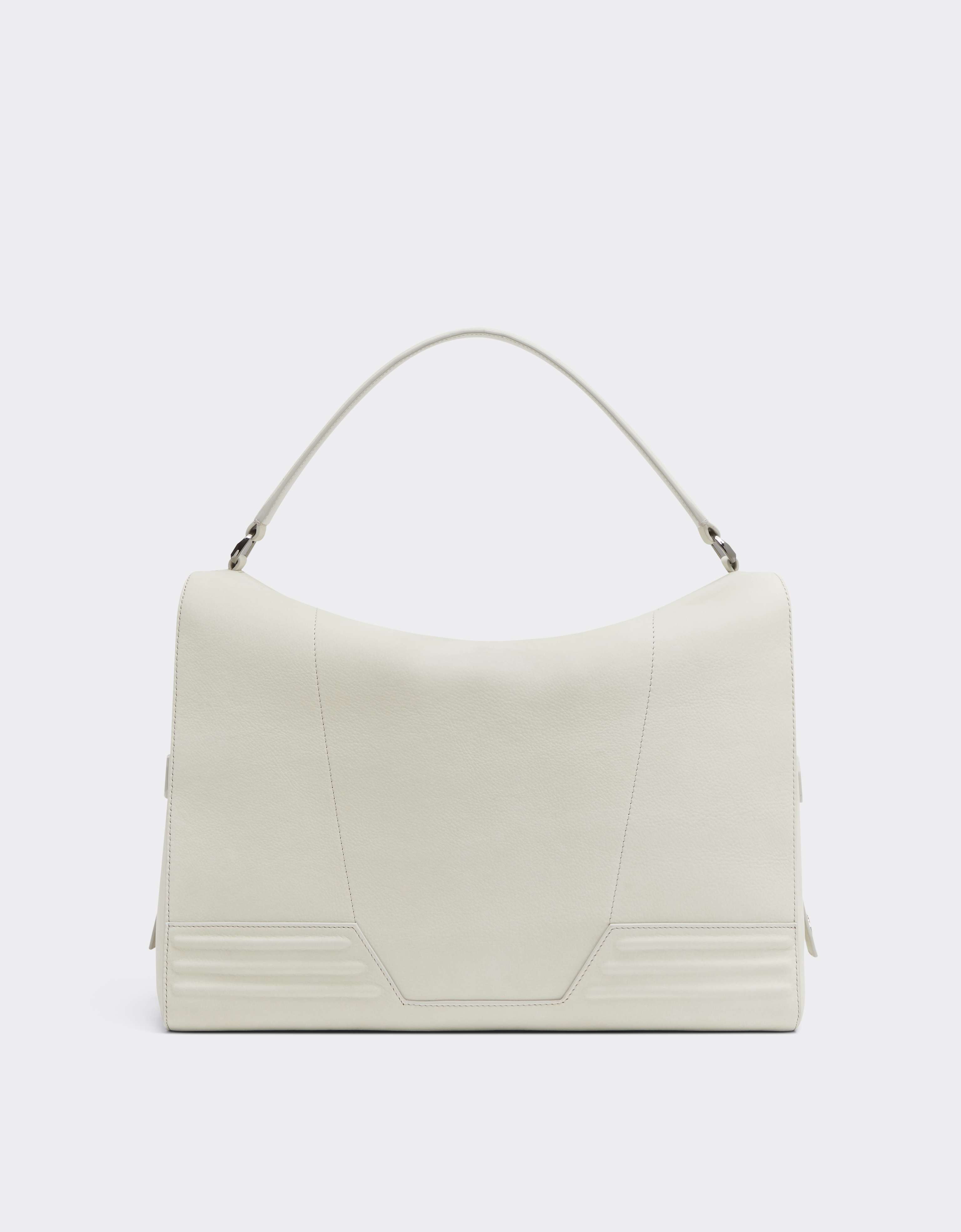 Ferrari Gt Soft Bag In Nubuck Leather In Ecru
