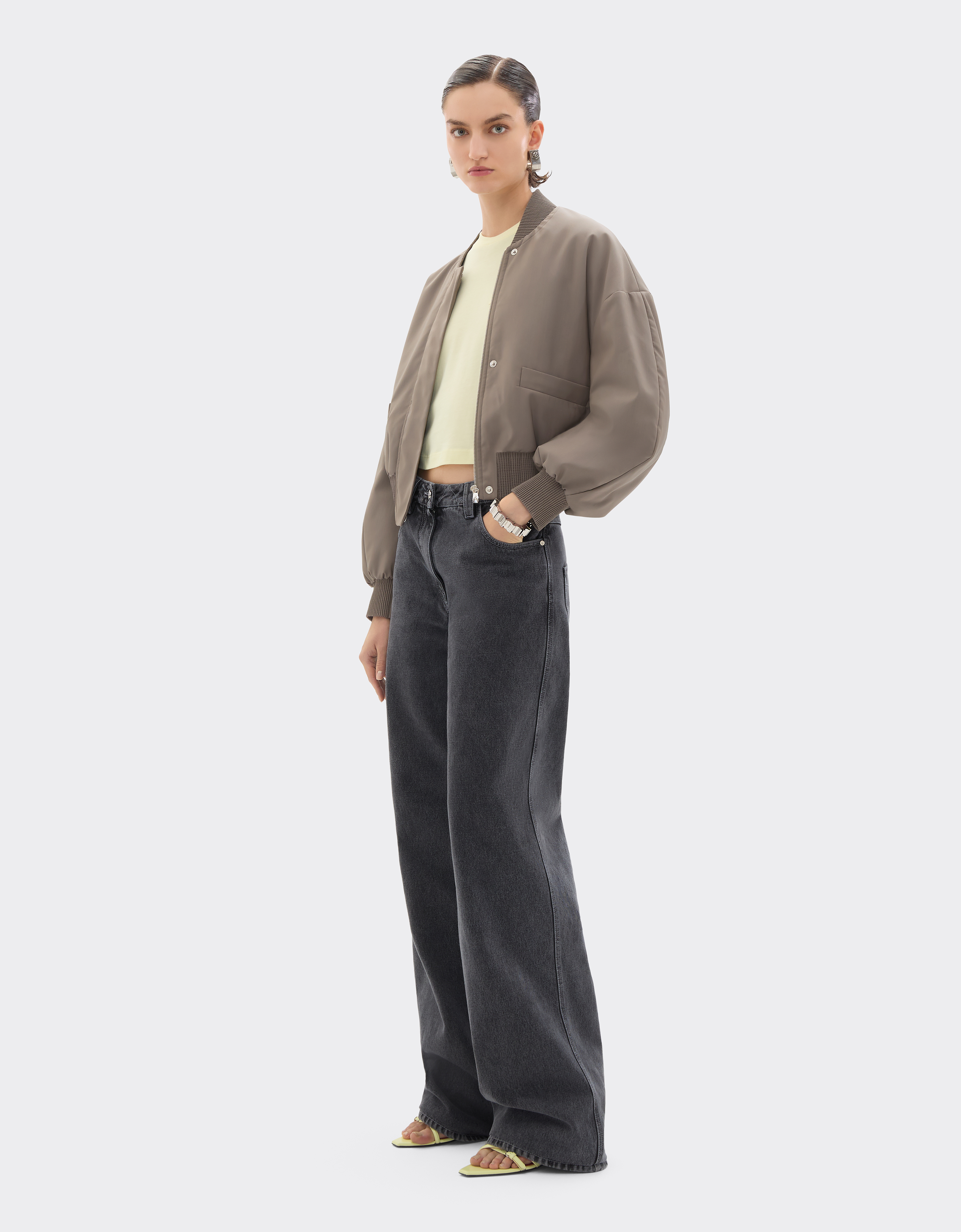  Ferrari Bomber Jacket In Cool Q-cycle® Wool - Female Jackets Clay 44 