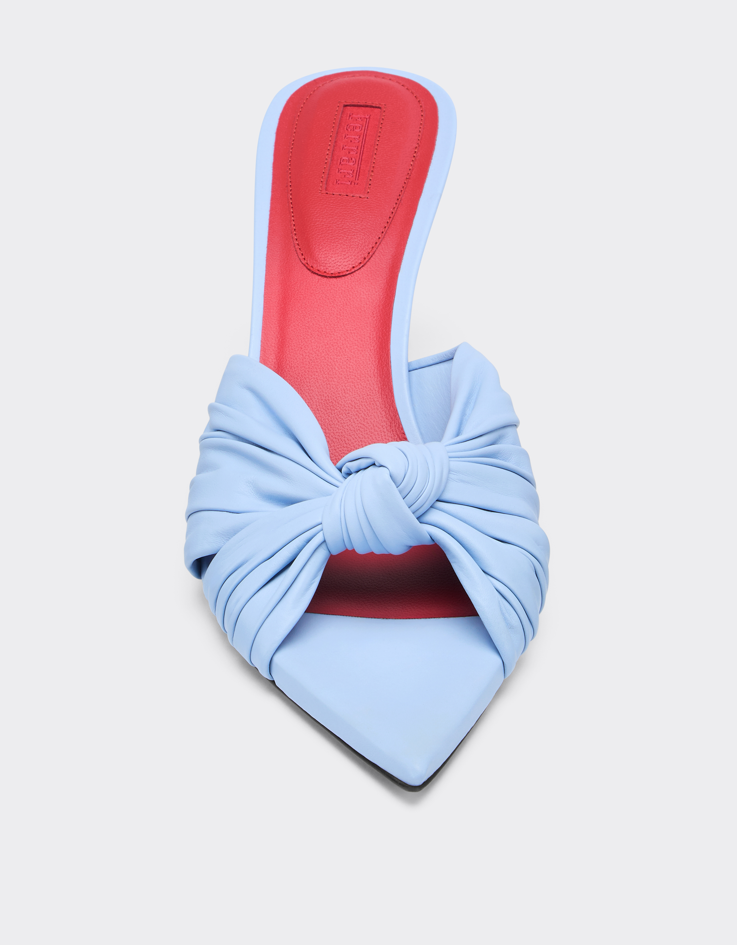 Ferrari Leather Sandal With Knotted Pattern