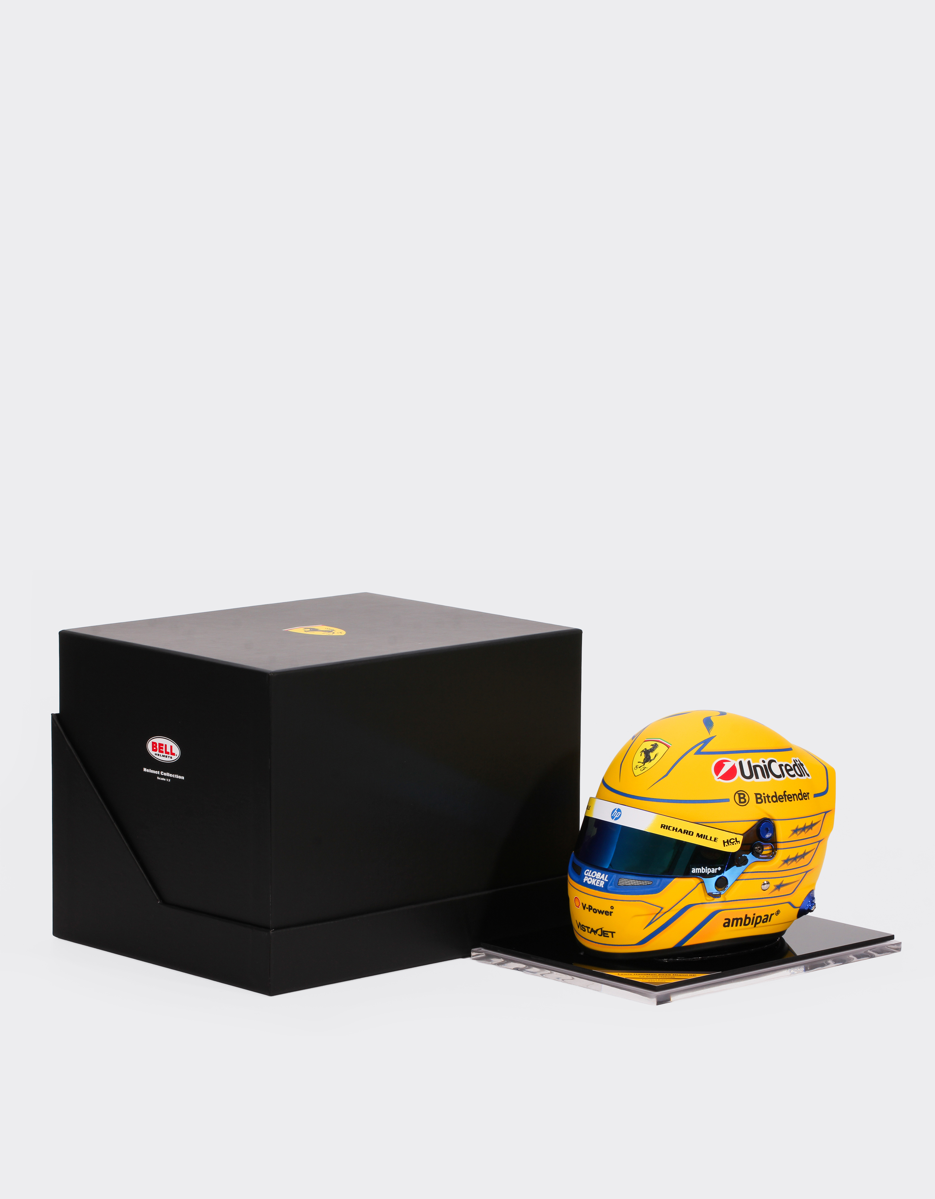  Ferrari Lewis Hamilton Miami Special Edition 2025 Mini Helmet In 1:2 Scale -  Helmets Multicolour Os 
