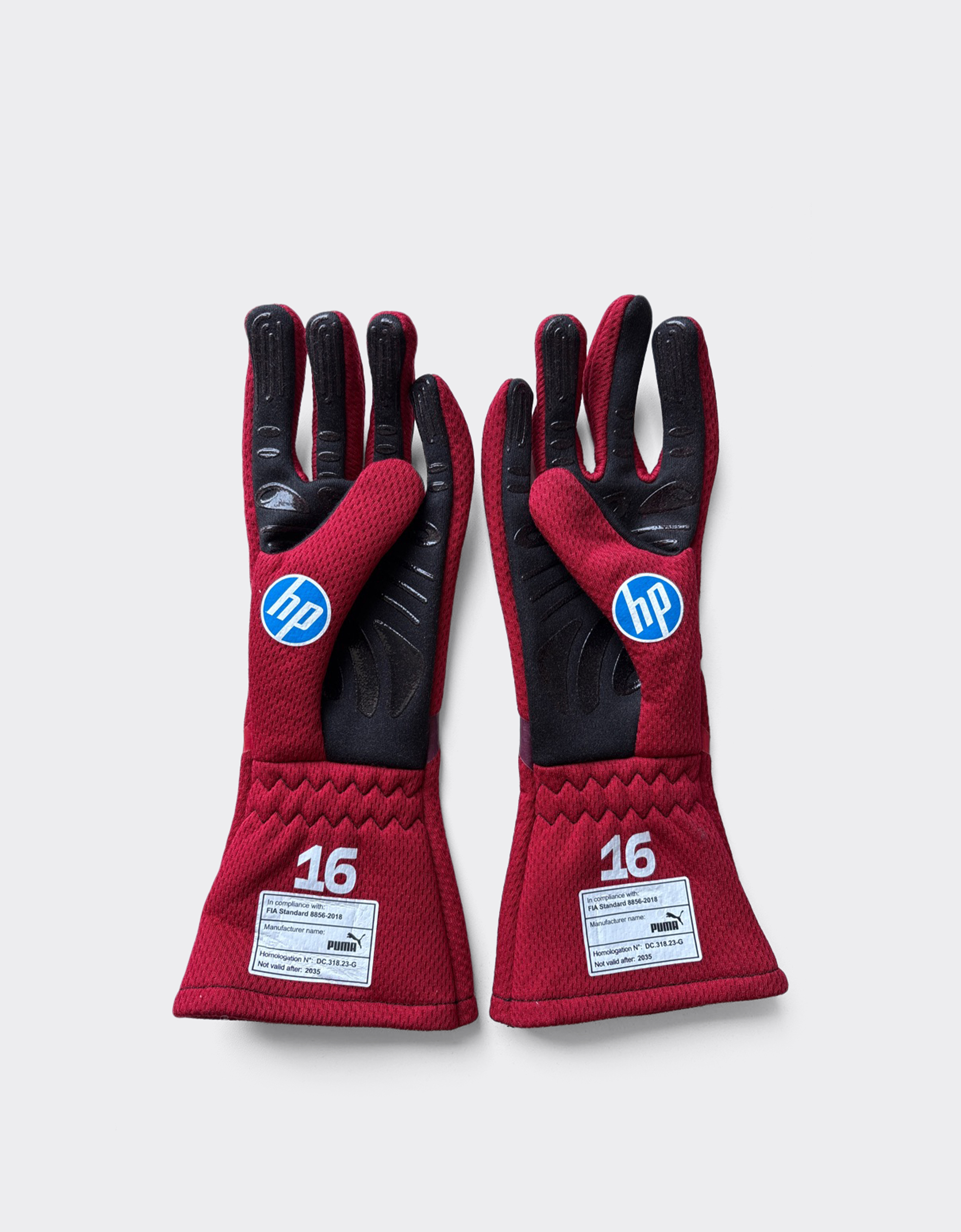  Ferrari Guantes De Carrera Charles Leclerc Puma Para Scuderia Ferrari Hp Las Vegas 2025 - Male Artículos F1 Rojo Os 