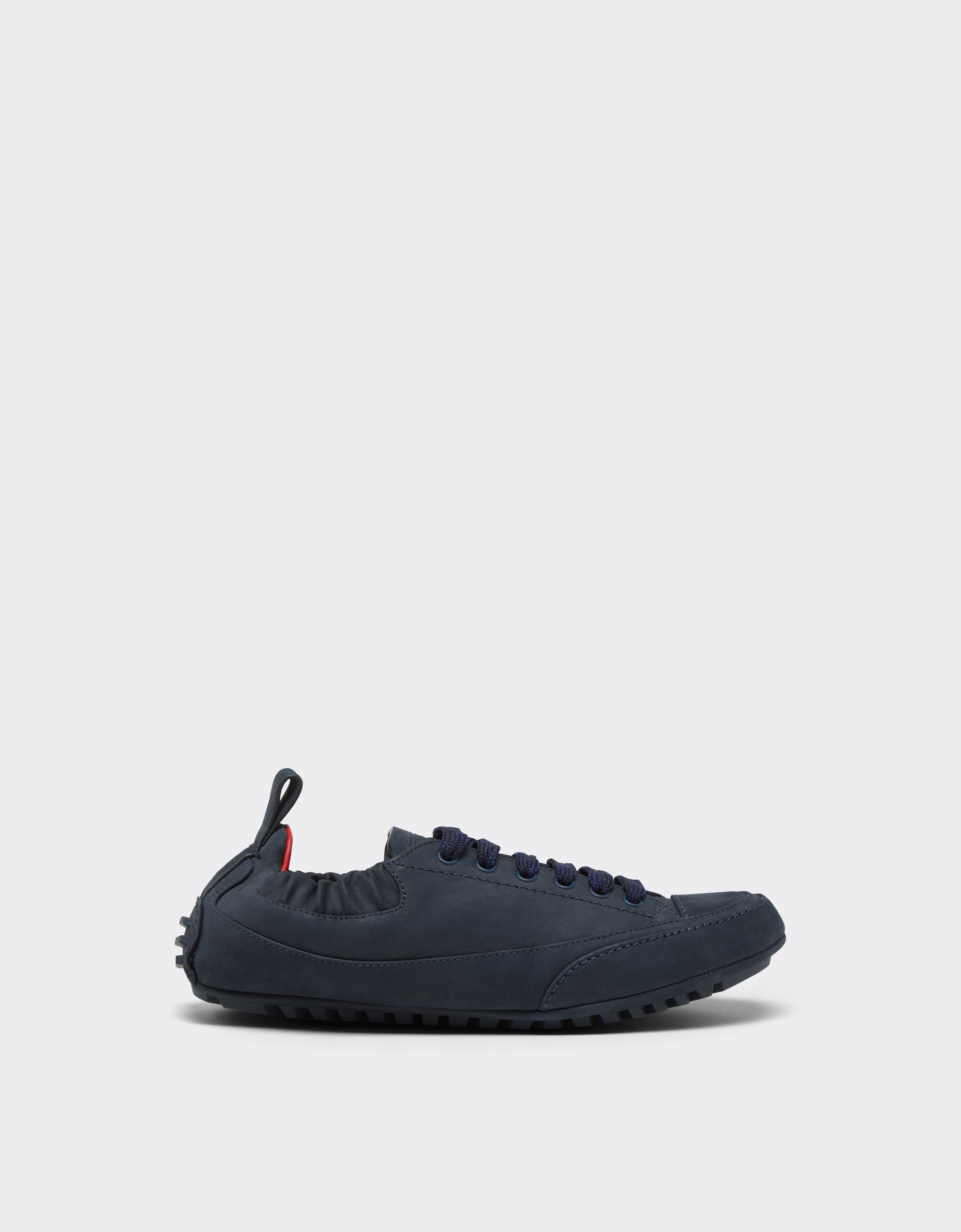 Ferrari Women's Navy Driving Trainers In Nubuck Leather - Sneakers 41