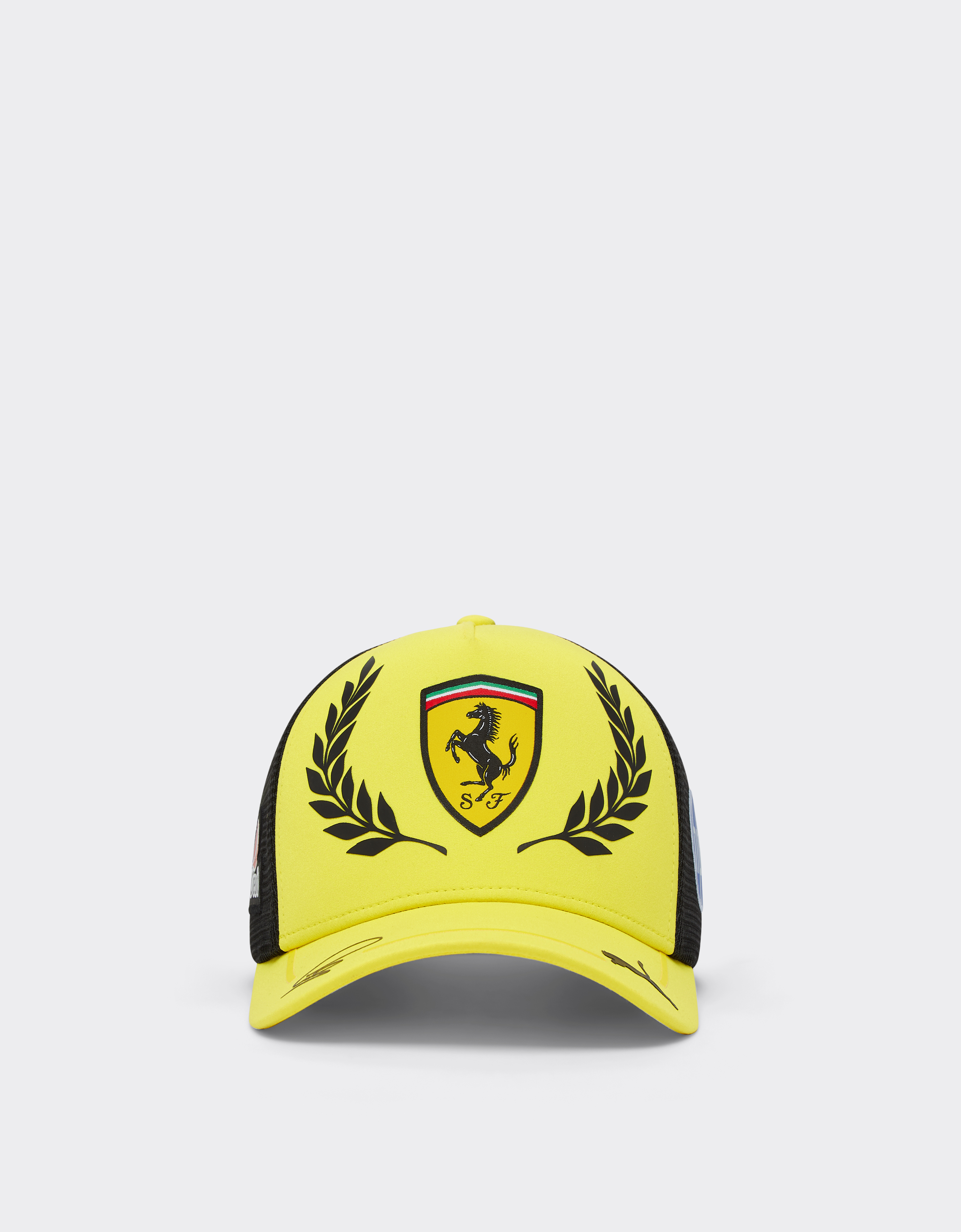 Ferrari Unisex Yellow Hamilton Gp Silverstone 2026 Replica Trucker Cap - Caps Os
