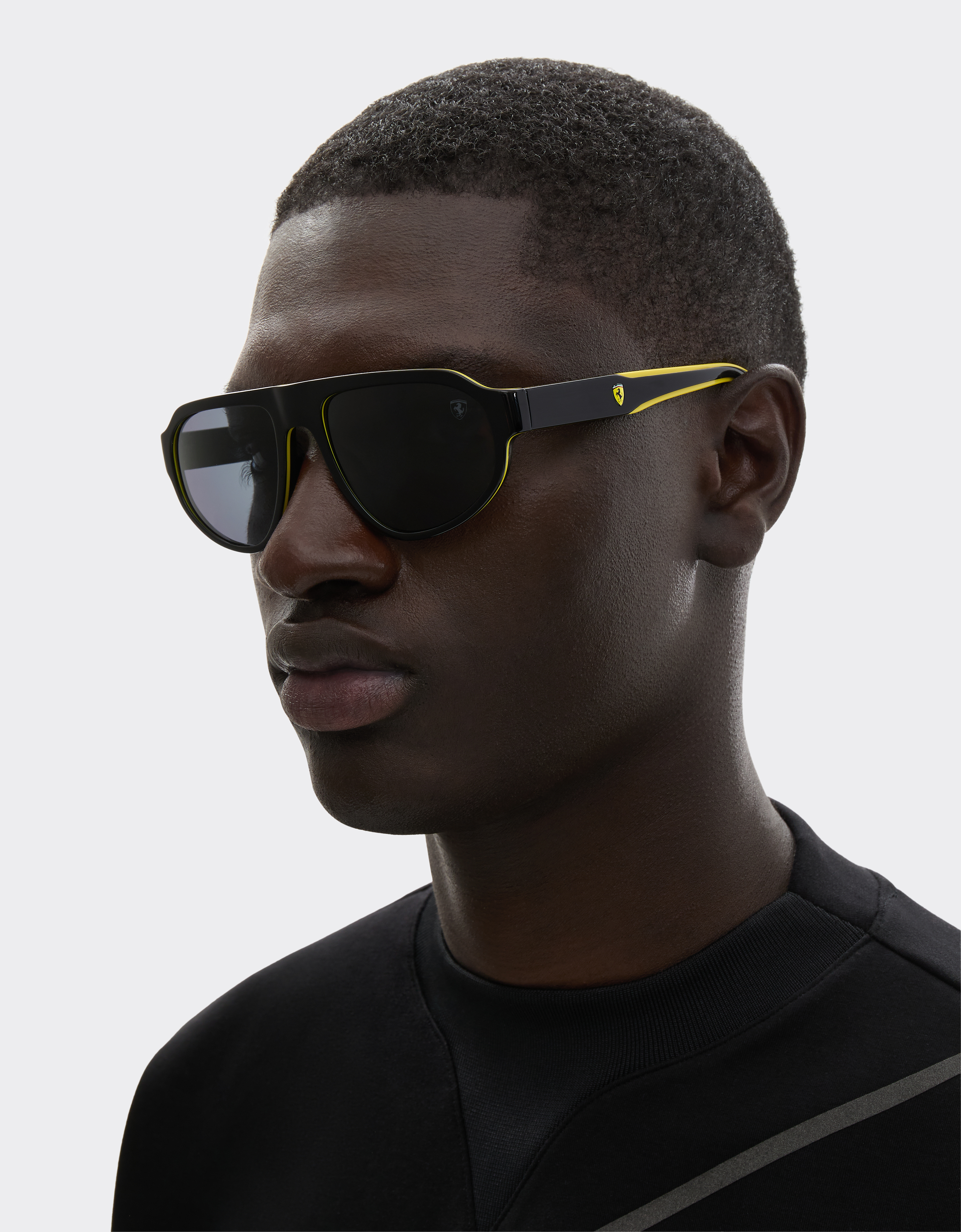  Ferrari Scuderia Ferrari 0fz6027 Sonnenbrille Aus Schwarzem Und Gelbem Acetat Mit Dunkelgrauen Gläsern. -  Ray-ban For Scuderia Ferrari Multicolore Os 