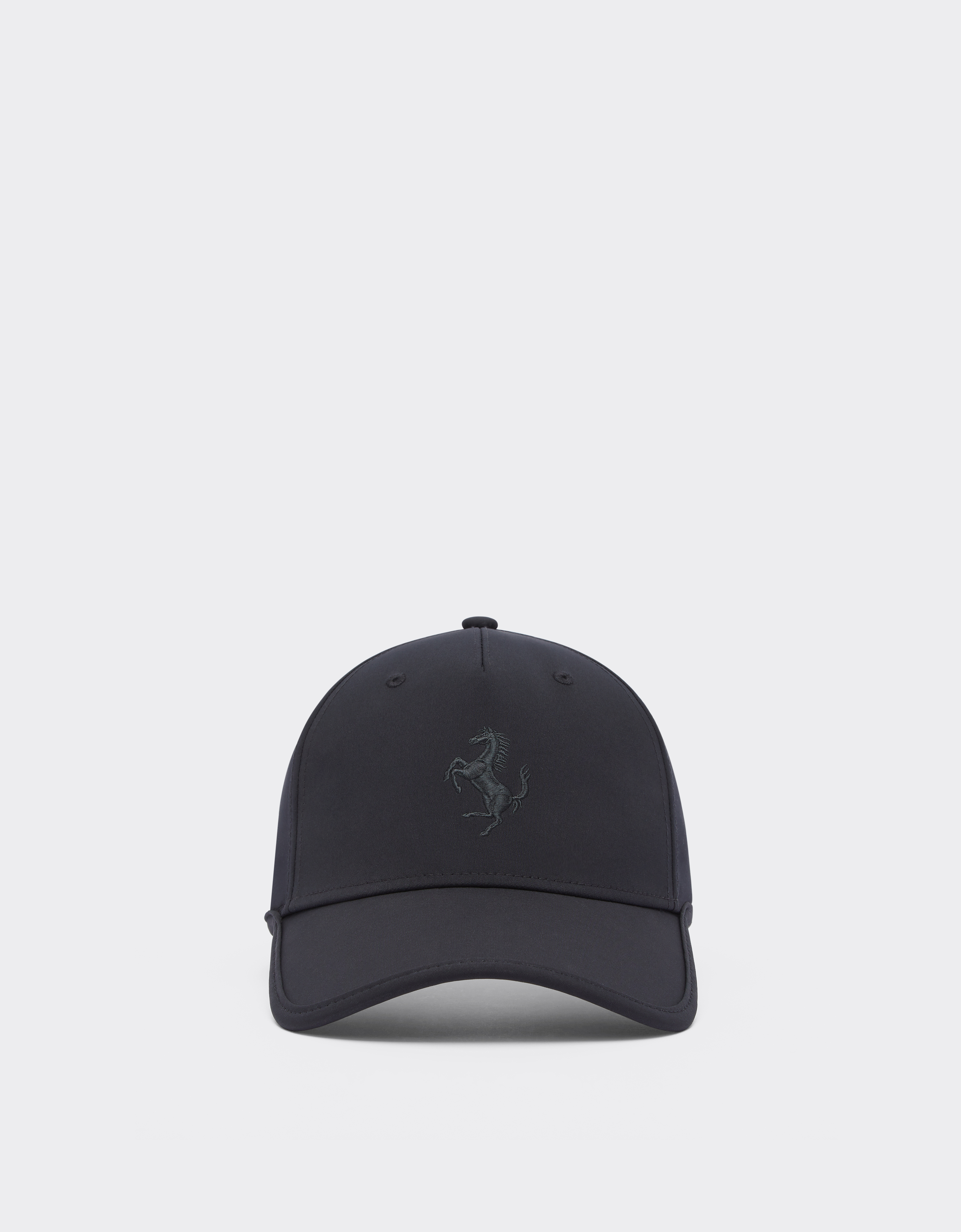 Shop Ferrari Junior Baseball Hat With Prancing Horse Detail In Black