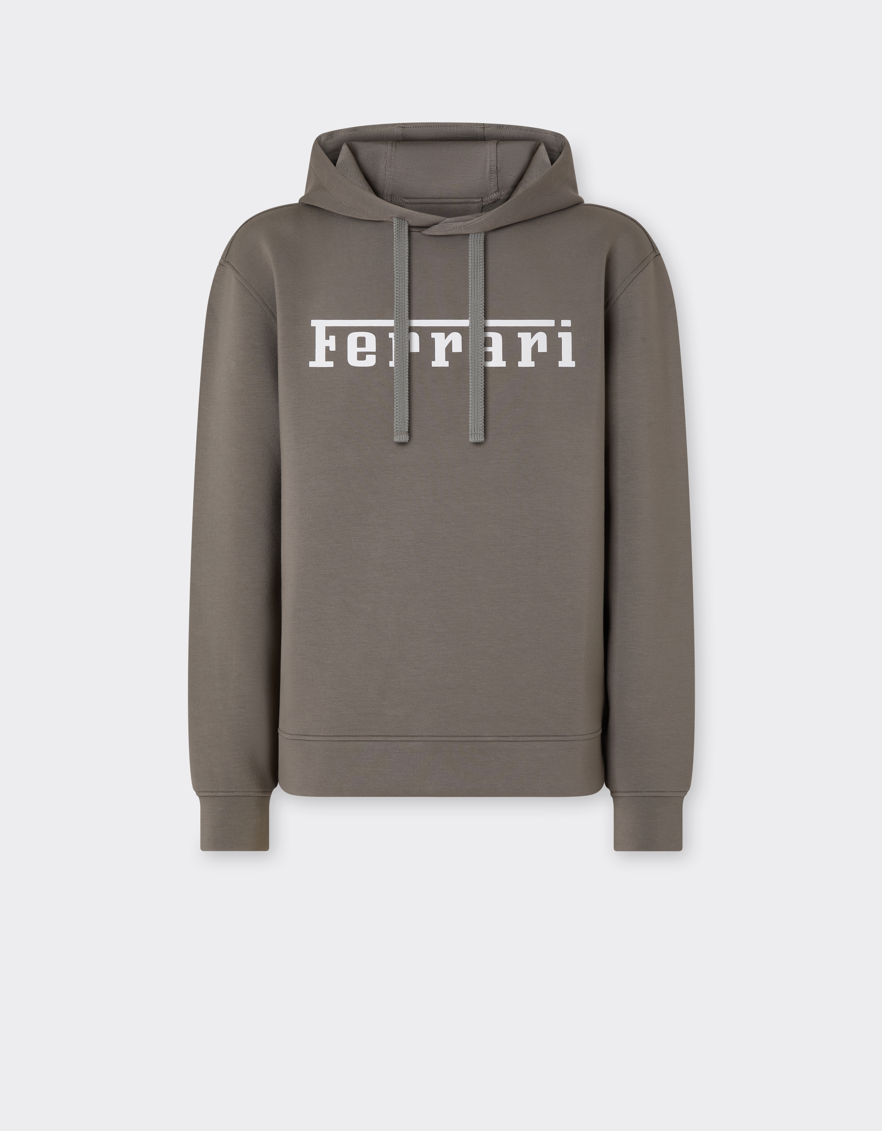 Ferrari Men's Clay Scuba Sweatshirt With Logo Print - Sweaters & Knitwear 3XL