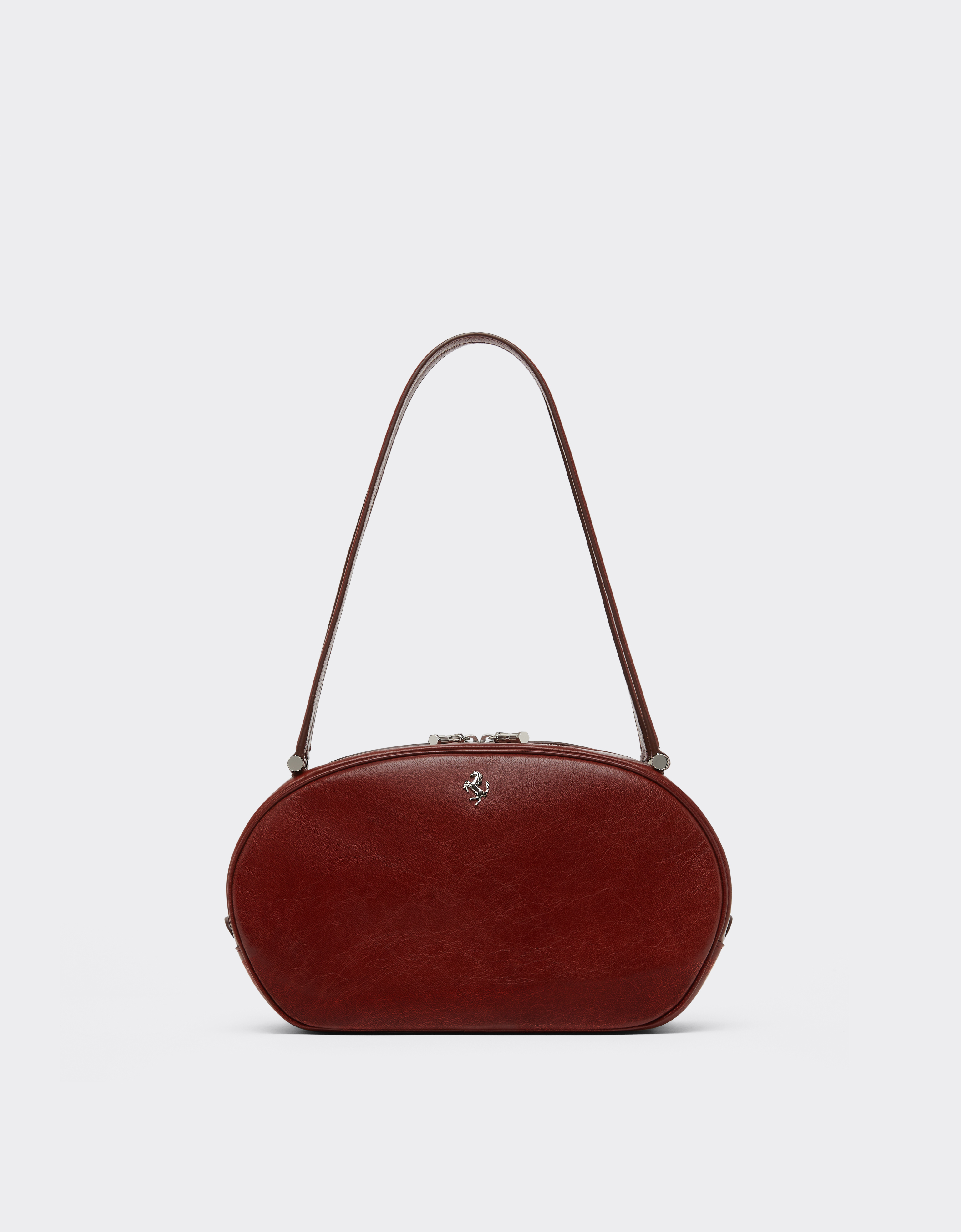 Ferrari Women's Fired Brick The Dino Tote Soft In Shiny Leather - Handbags Os