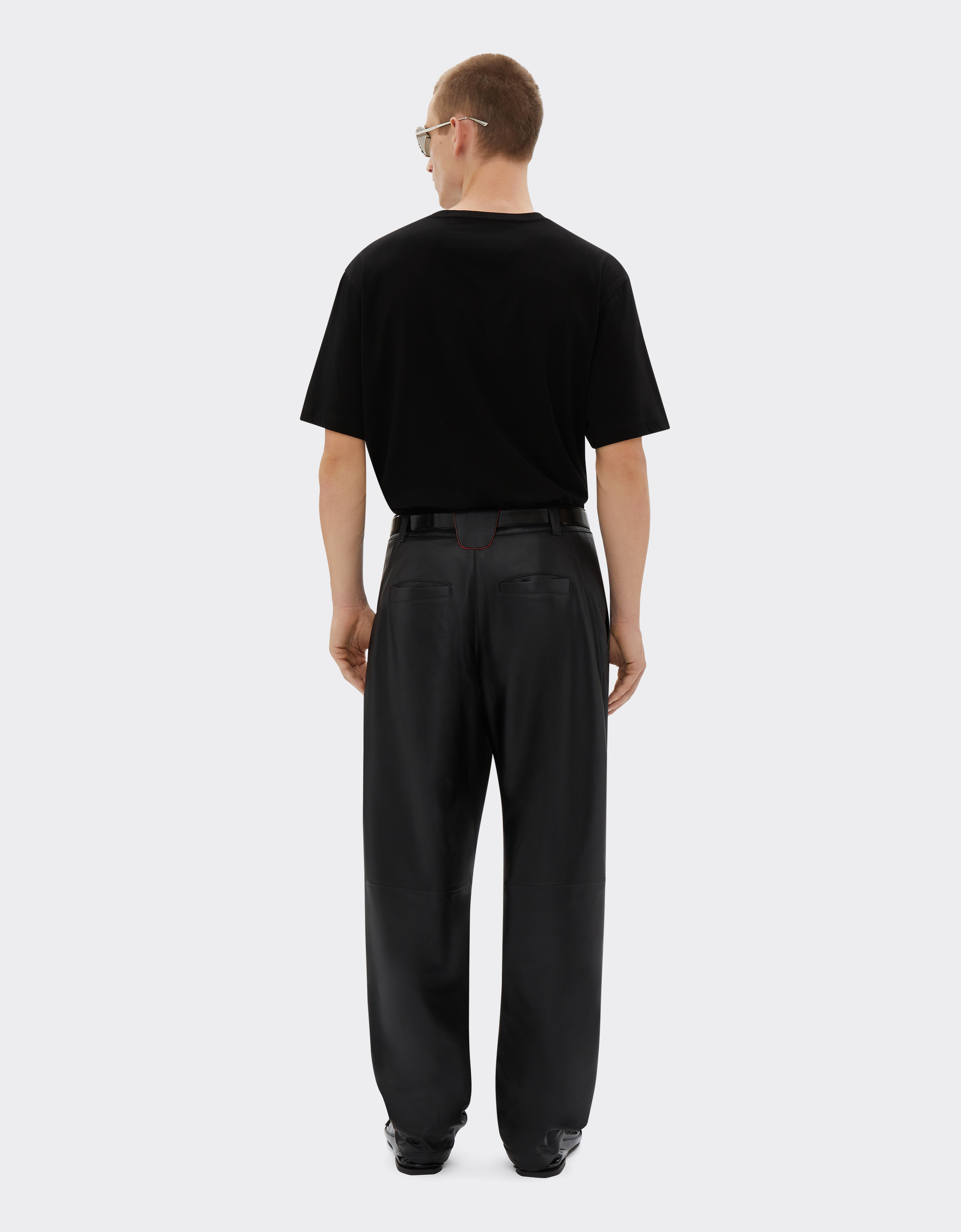 Ferrari Graphic Print Black Cotton T-shirt In Black
