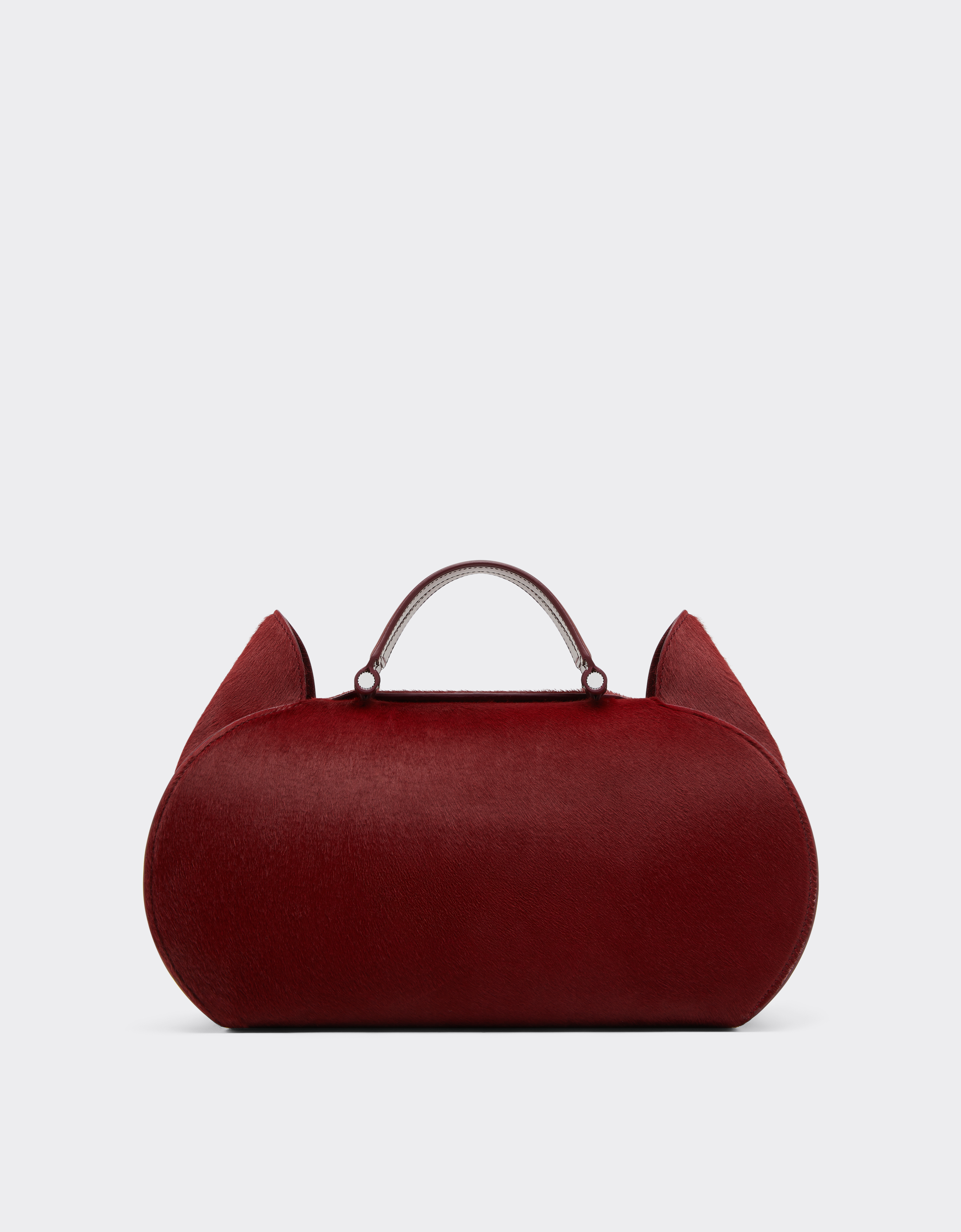 Ferrari La Dino Bowling Bag In Cowhide In Red