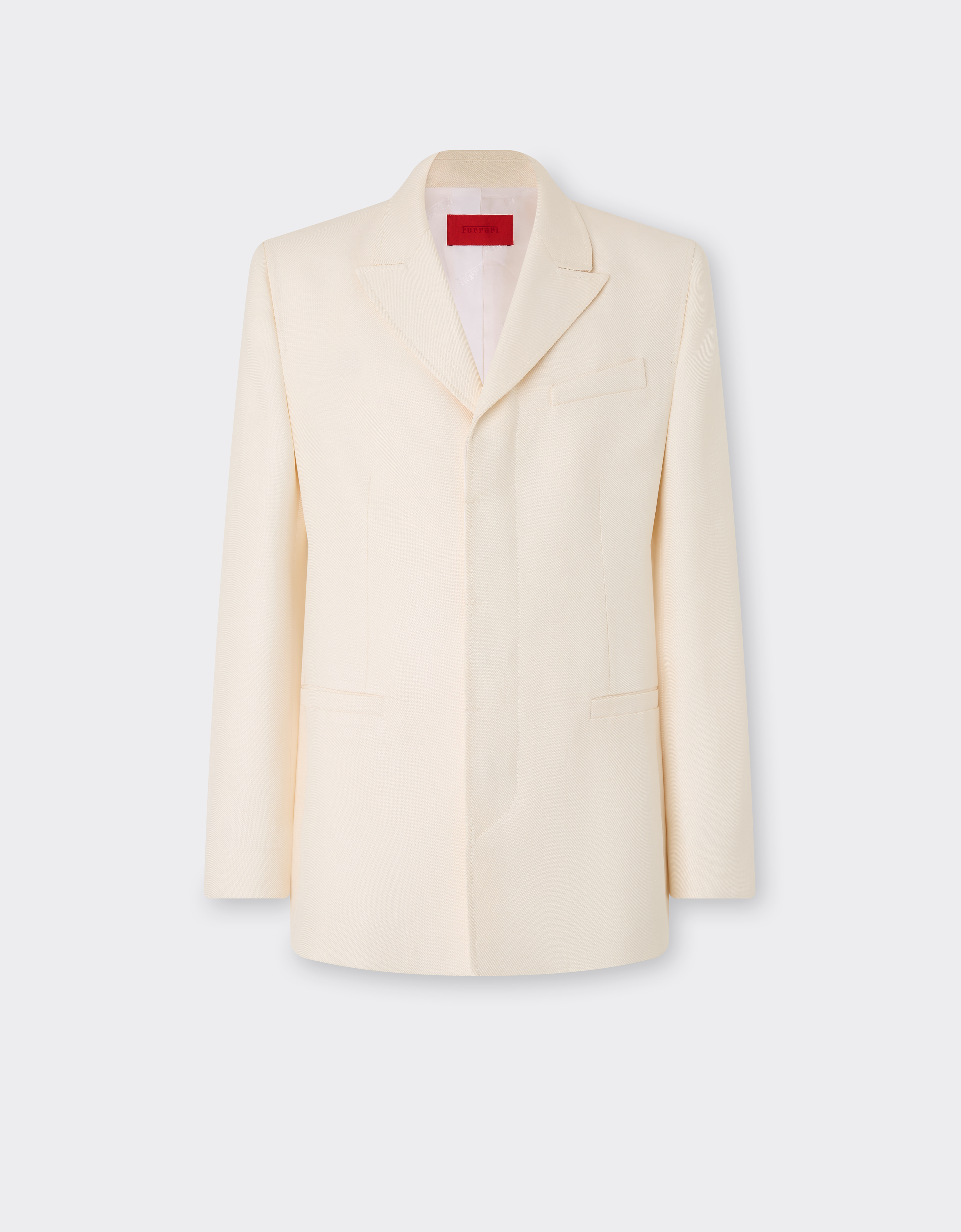 Ferrari Shantung Silk Jacket In Neutral