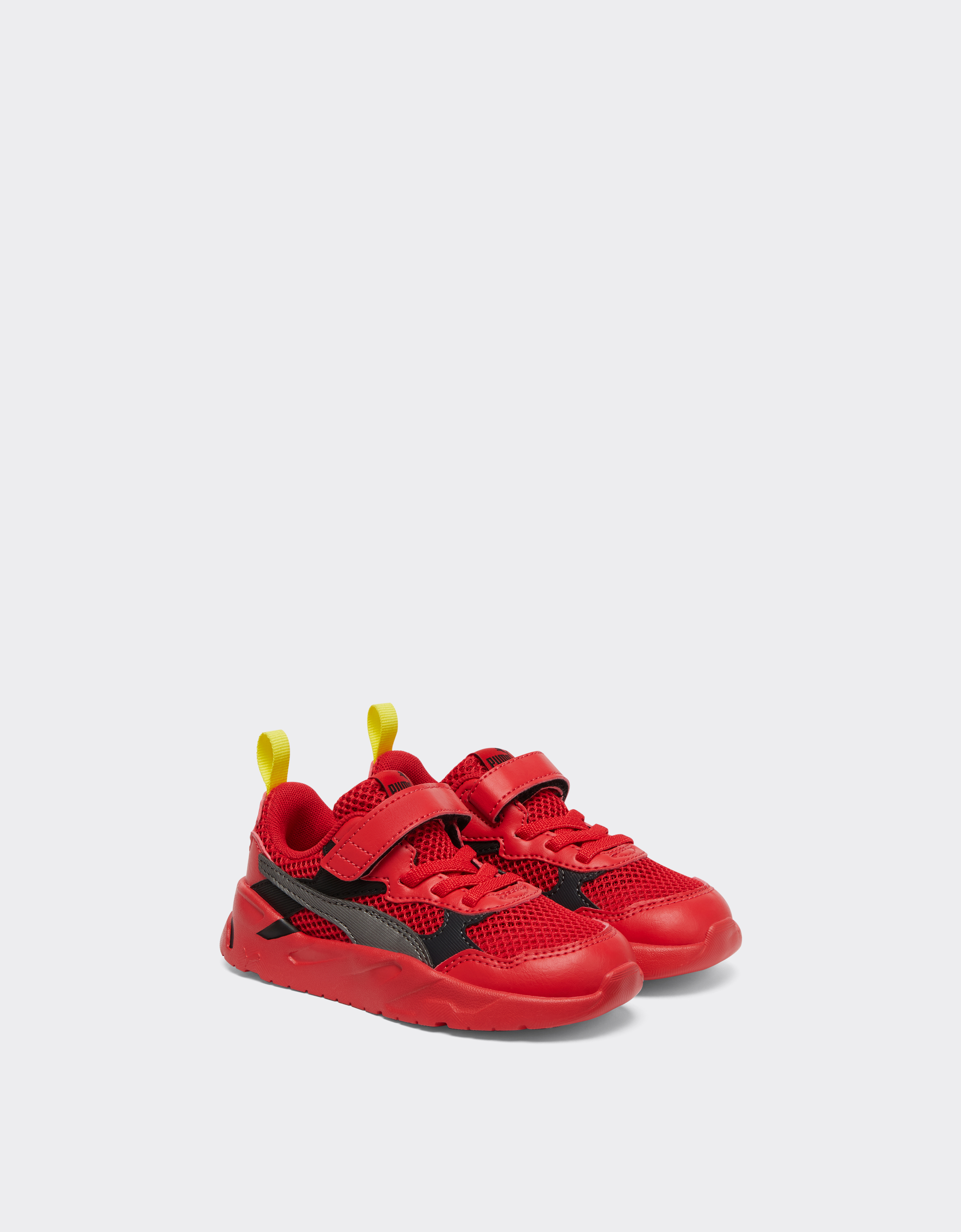 Ferrari First Steps Puma For Scuderia  Trinity Shoes In Rosso Corsa