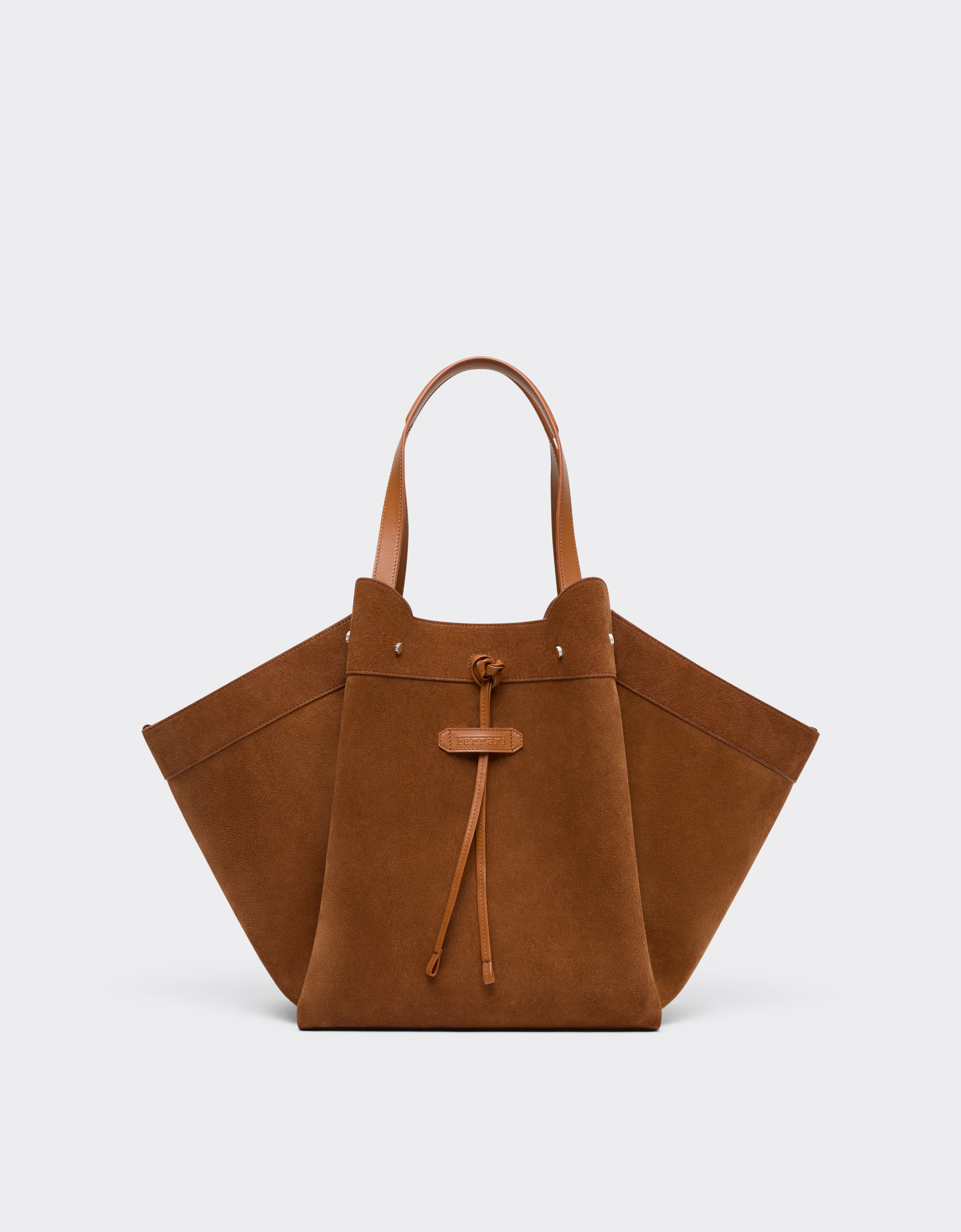 Ferrari Women's Jute Suede And Smooth Leather Tote Bag - Shopping Bags Os