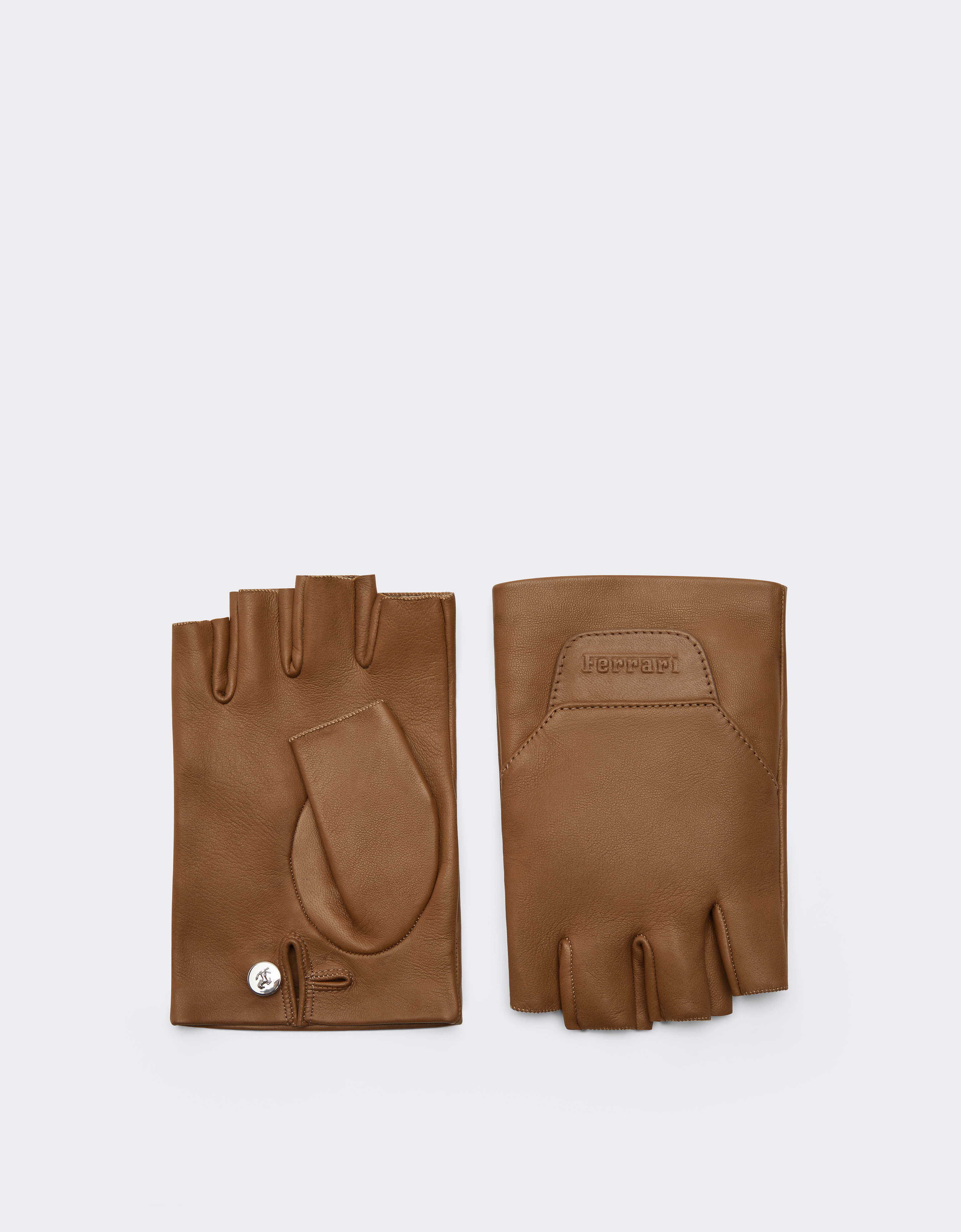 Ferrari Men's Jute Fingerless Nappa Gloves - Gloves S