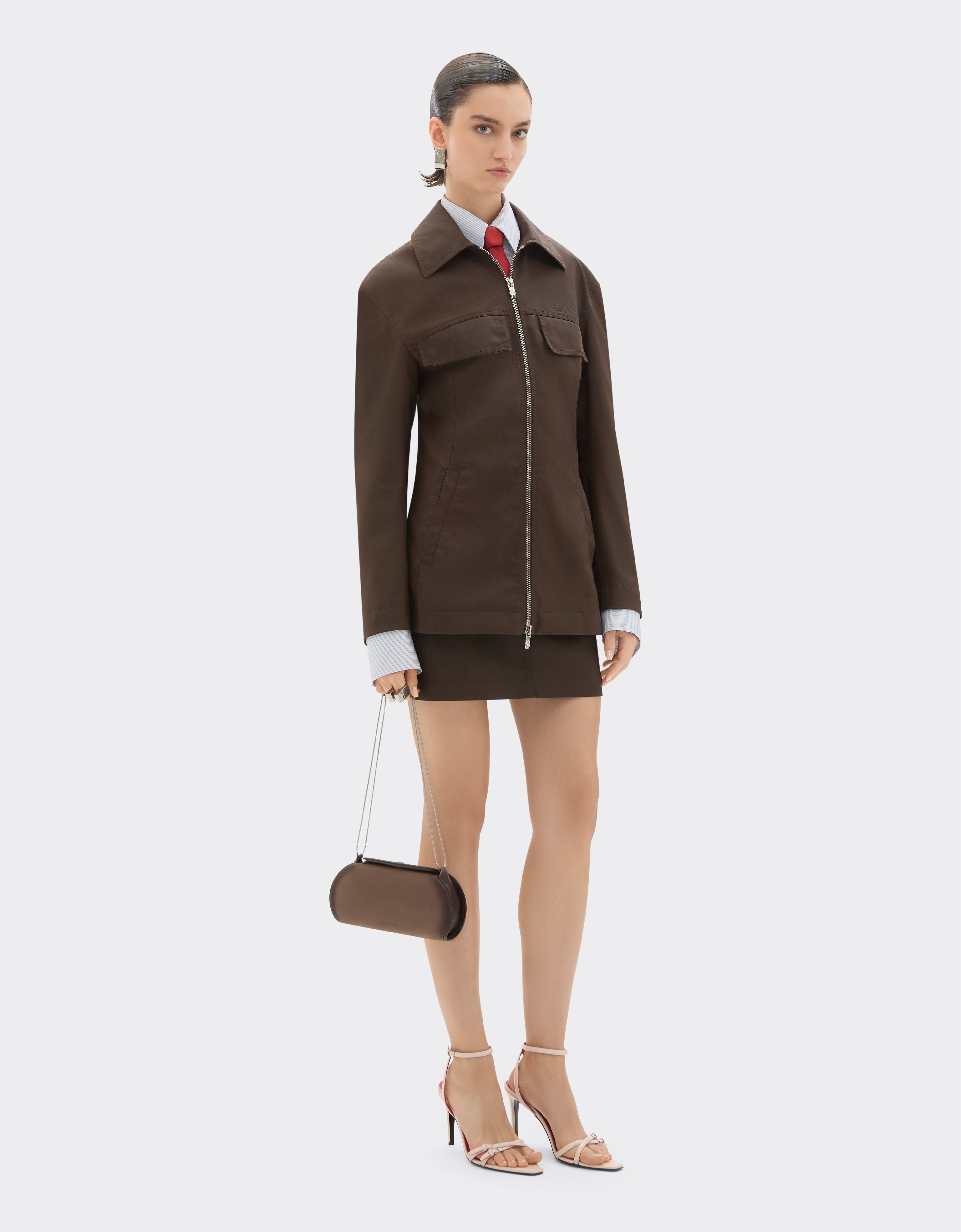  Ferrari Ferrari Dino Wallet In Shaded Nubuck With Shoulder Strap - Female View All Clay Os 