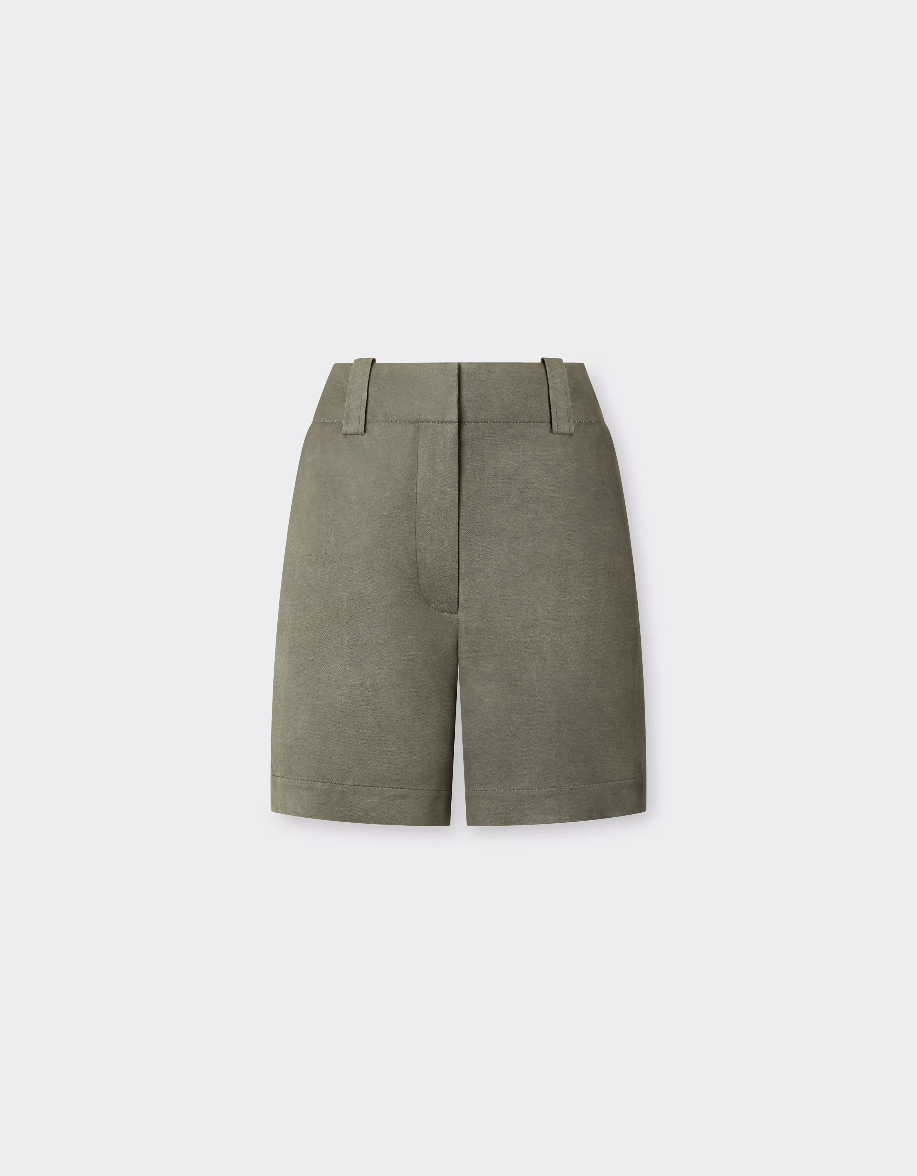 Ferrari Cold-dyed Cady Shorts In Green