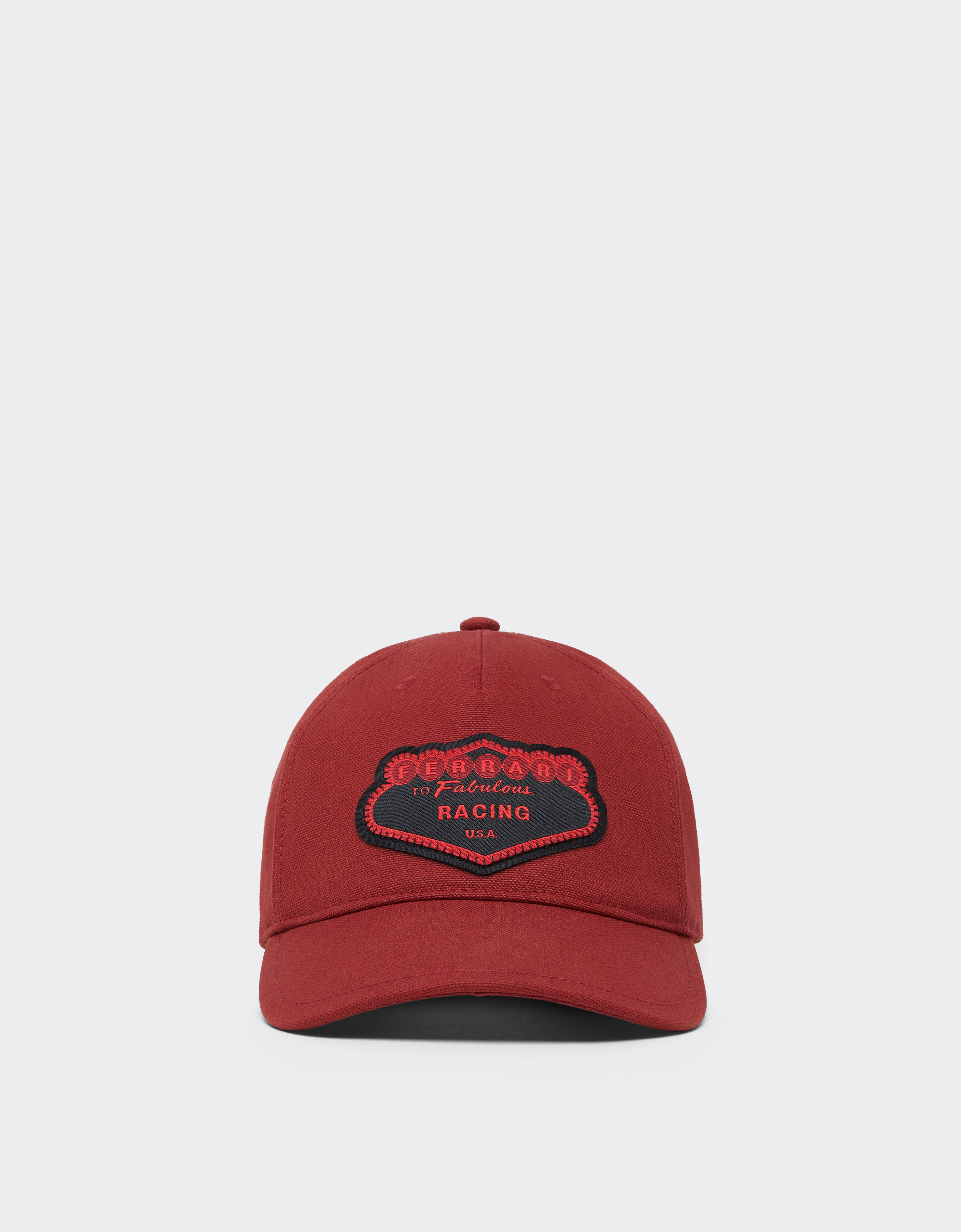 Ferrari Unisex Maison Red Cotton Baseball Cap - Hats Os