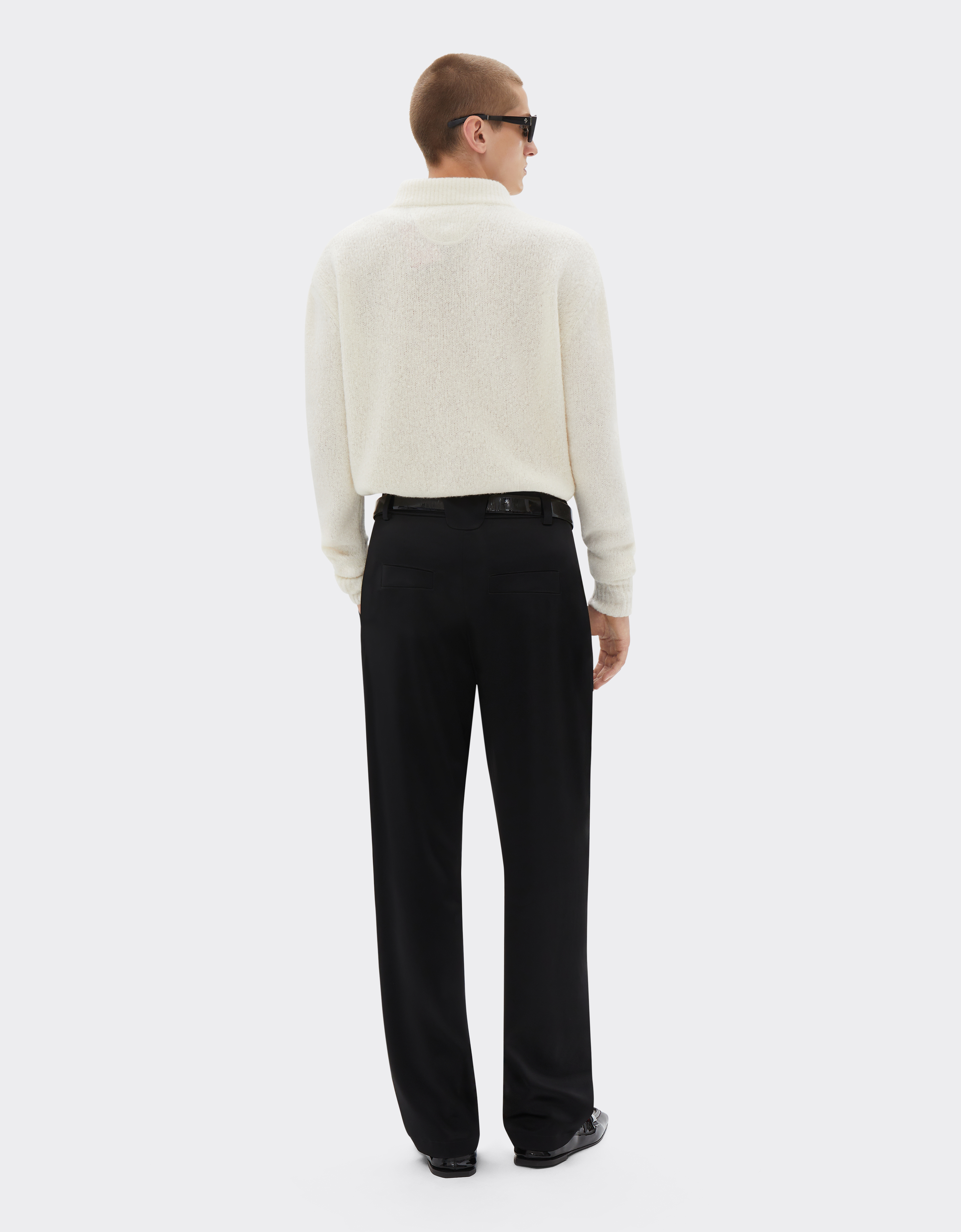 Ferrari Cashmere And Merino Wool Zipped Cardigan In Ivory