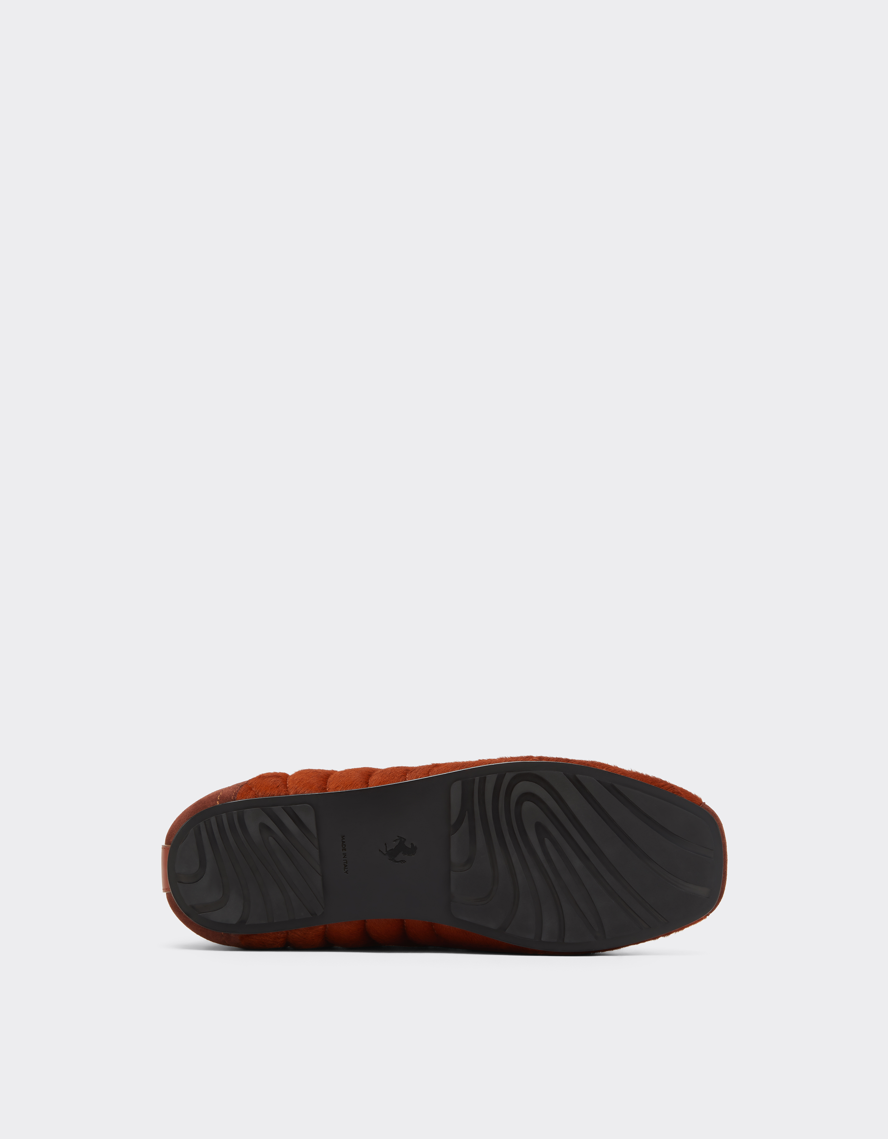 Ferrari Running Trainers In Leather, Suede And Cowhide In Brown