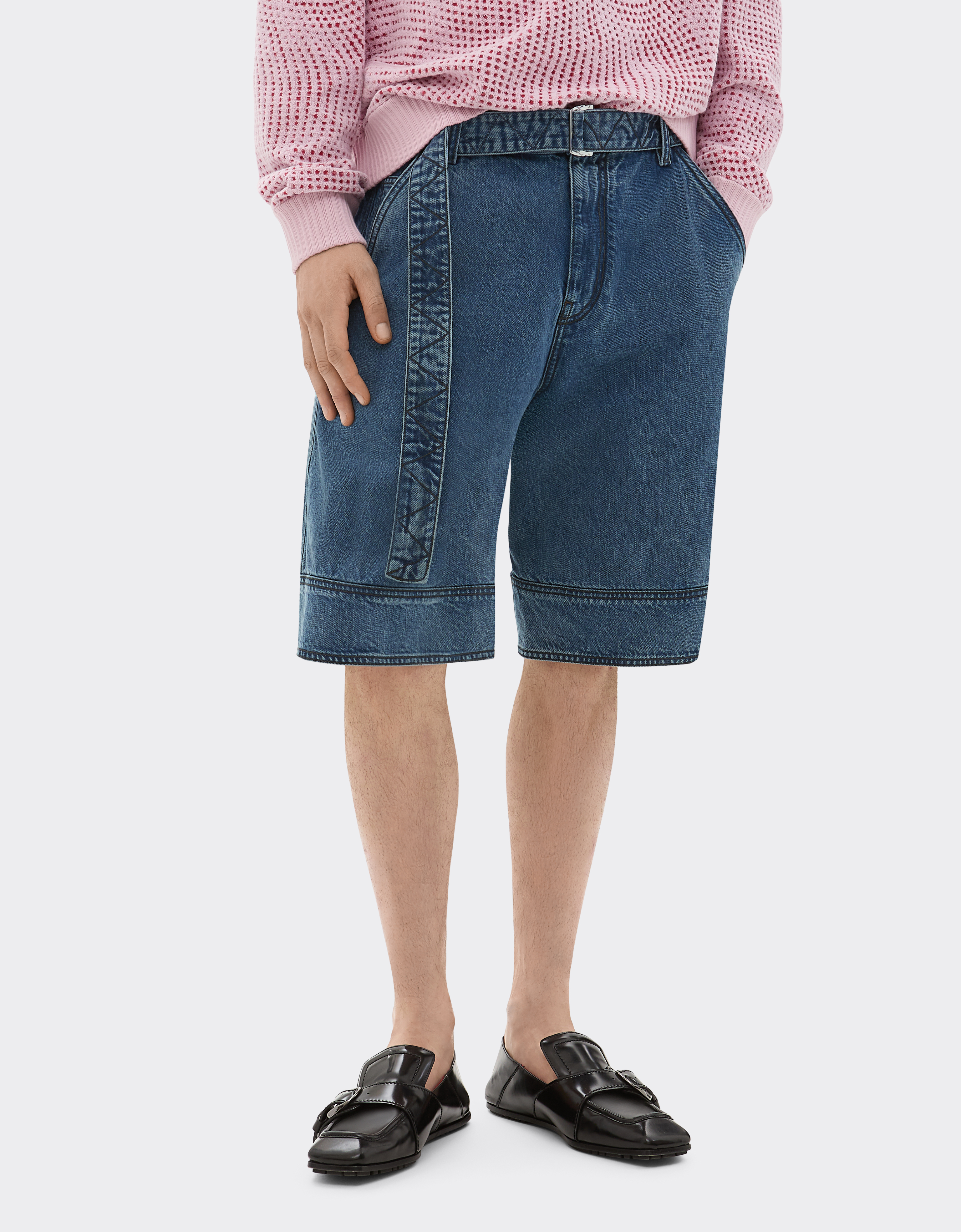 Ferrari Bermuda Shorts In Denim