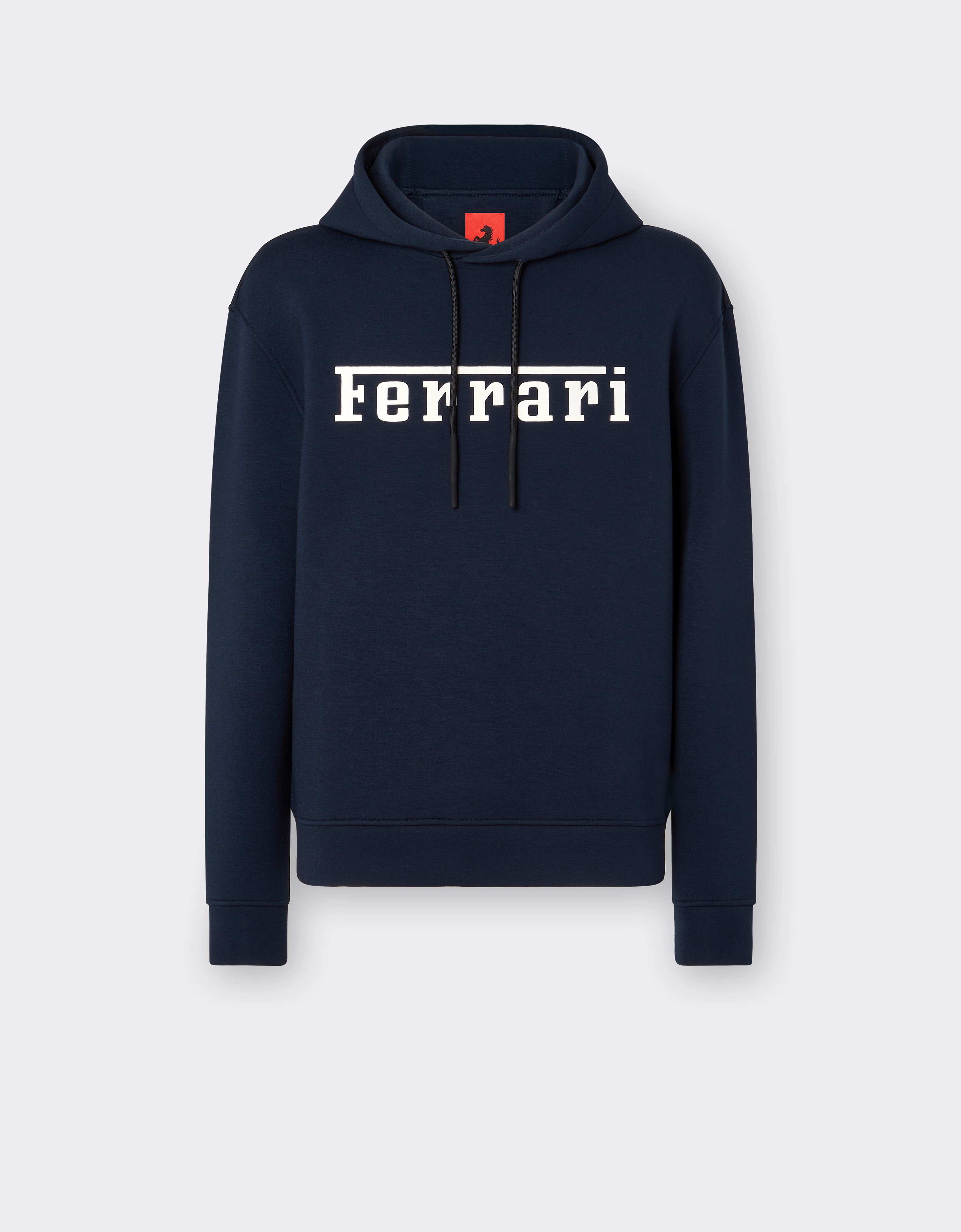 Ferrari Scuba Sweatshirt With  Logo In Navy
