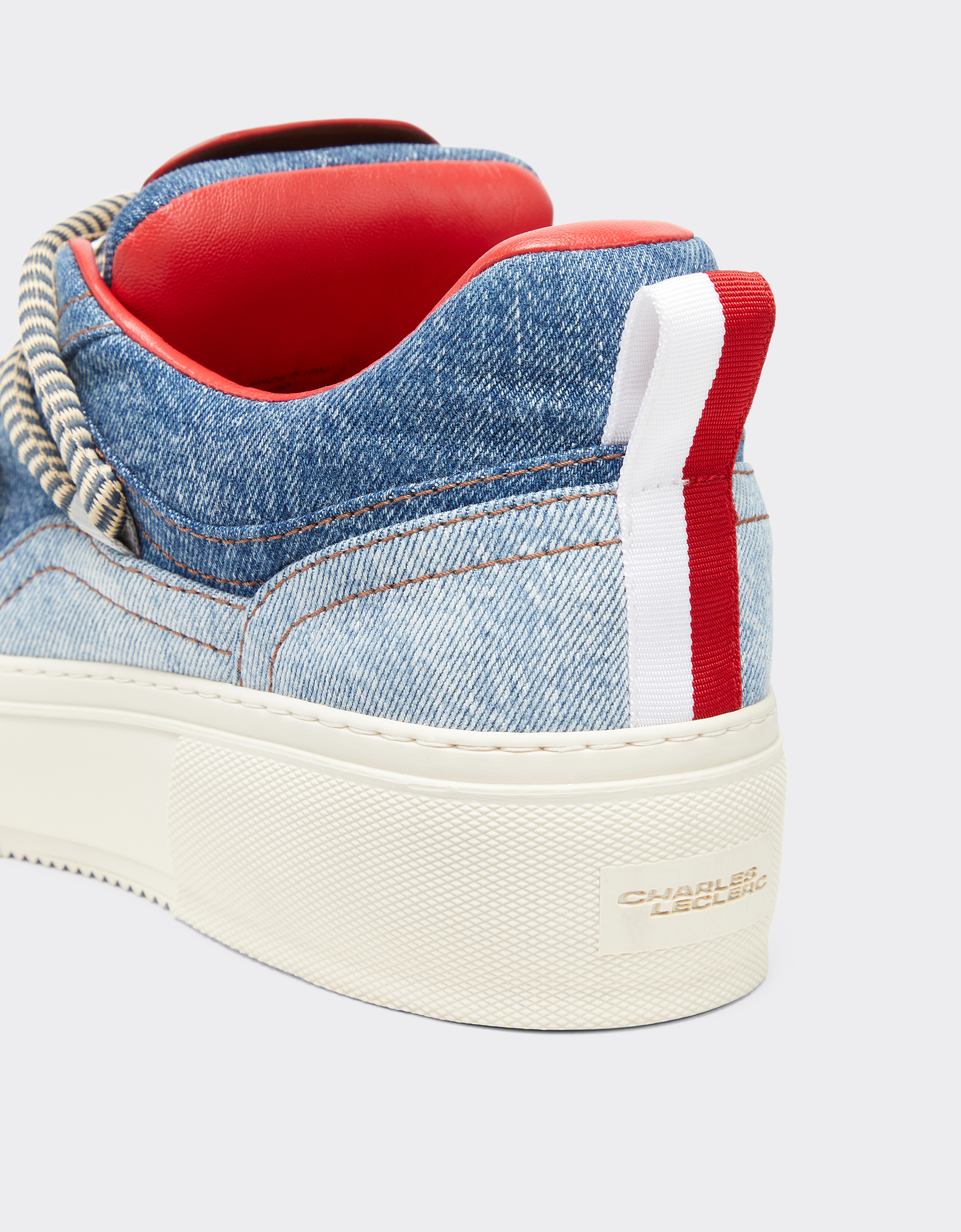 Ferrari X Charles Leclerc Denim Trainers