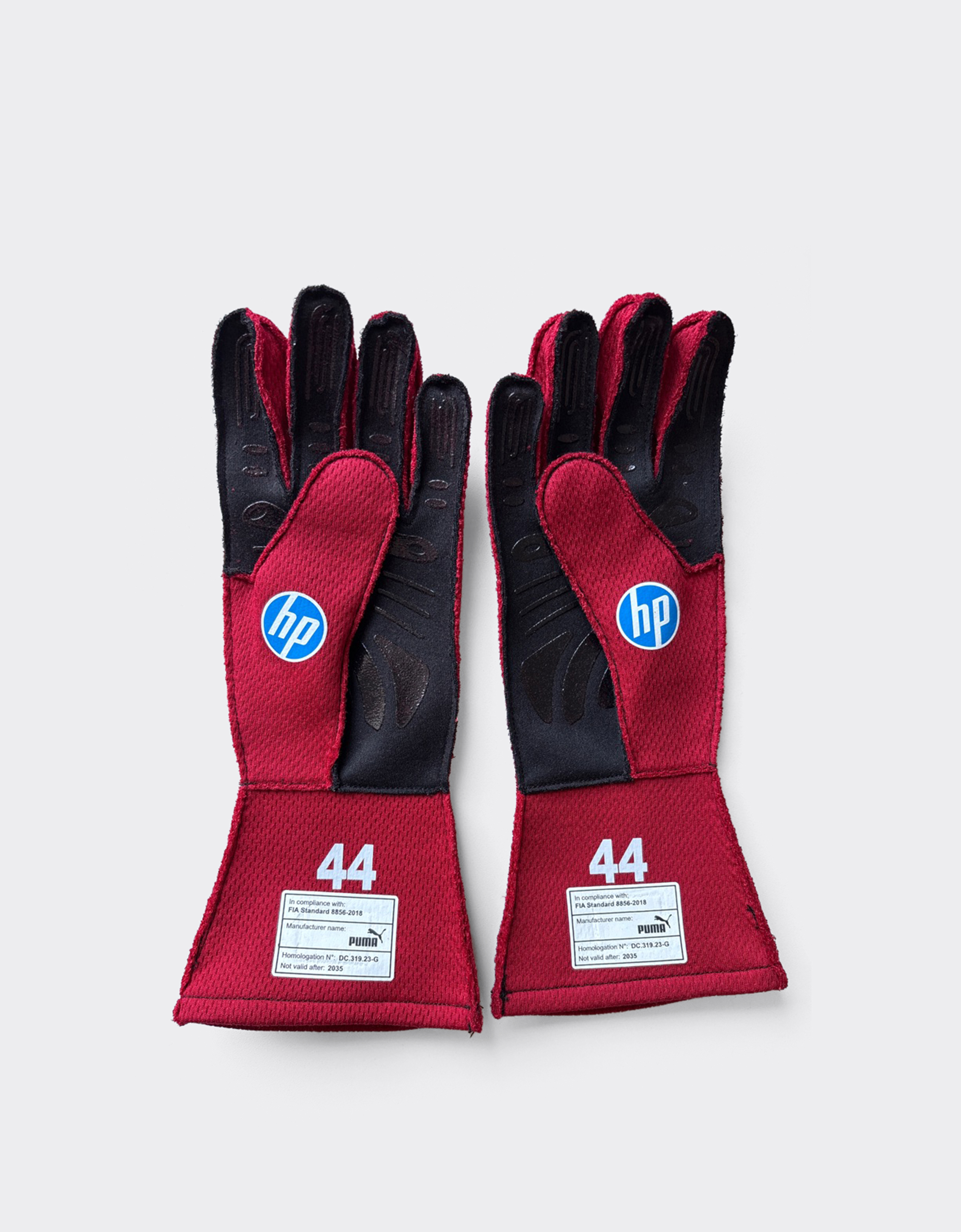  Ferrari Guantes De Carrera Lewis Hamilton Puma Para Scuderia Ferrari Hp Las Vegas 2025 - Male Artículos F1 Rojo Os 