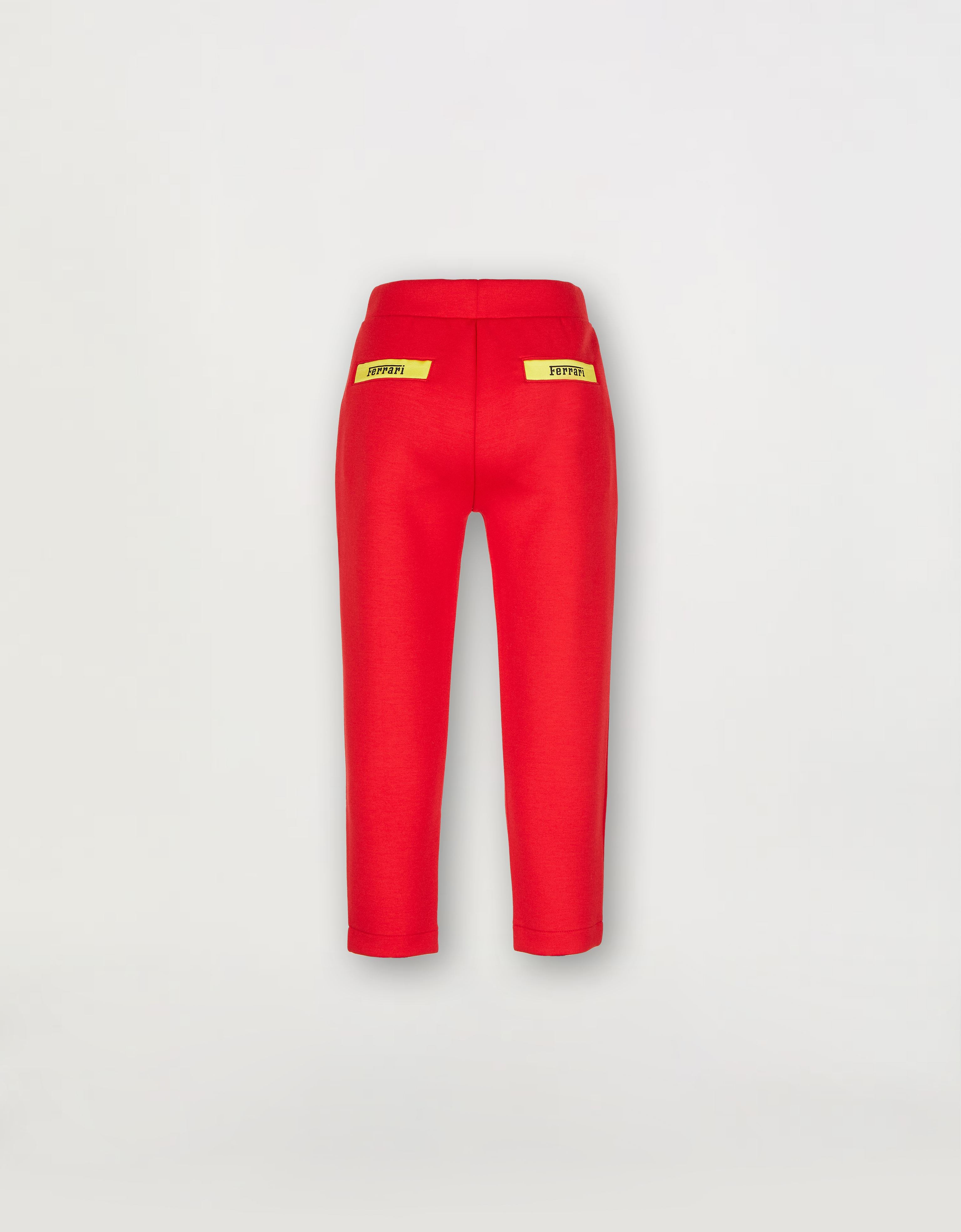 Ferrari Children's Joggers With  Logo Tape In Rosso Corsa