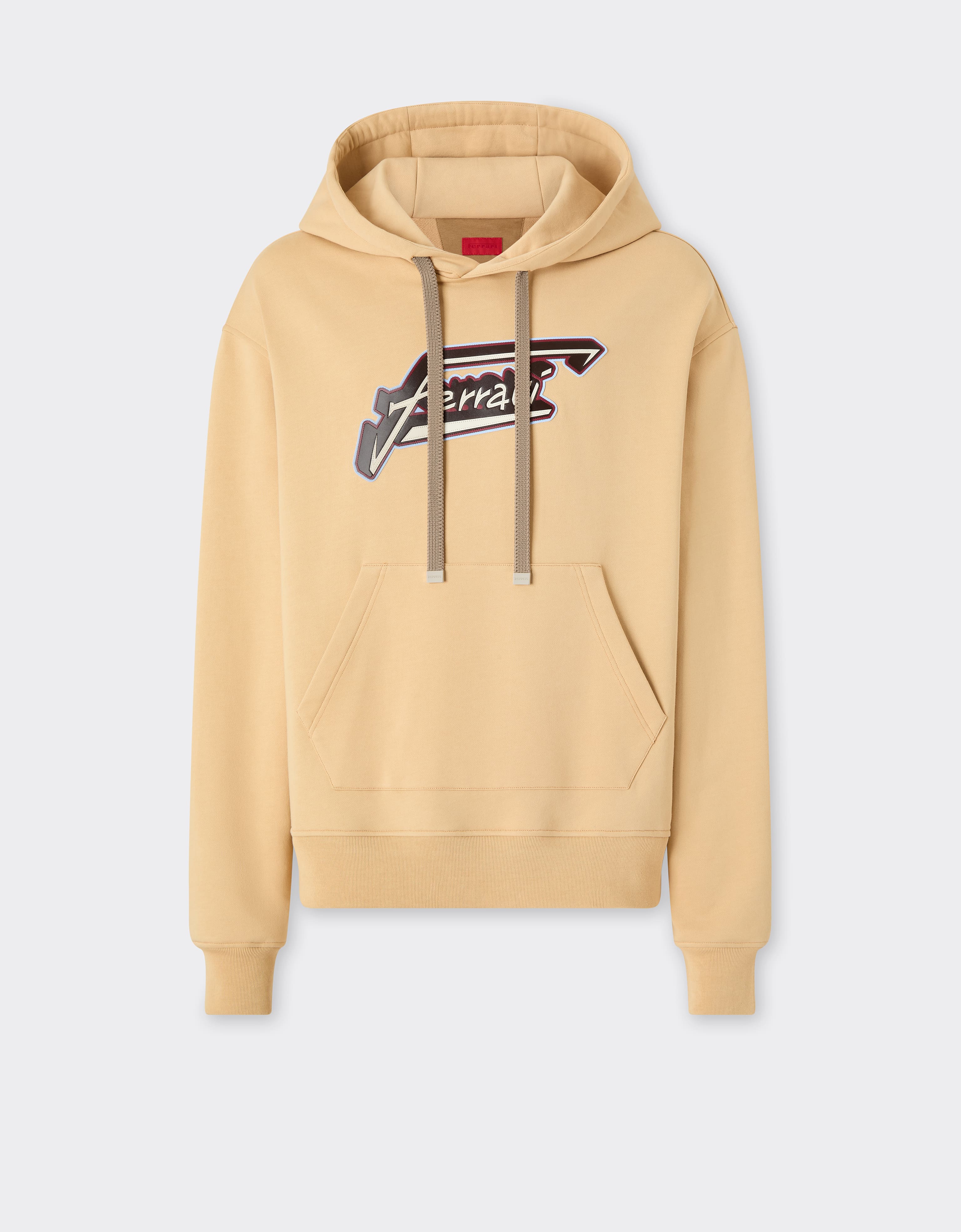 Ferrari Men's Jute Hoodie With Patch - Sweaters & Knitwear Xxl