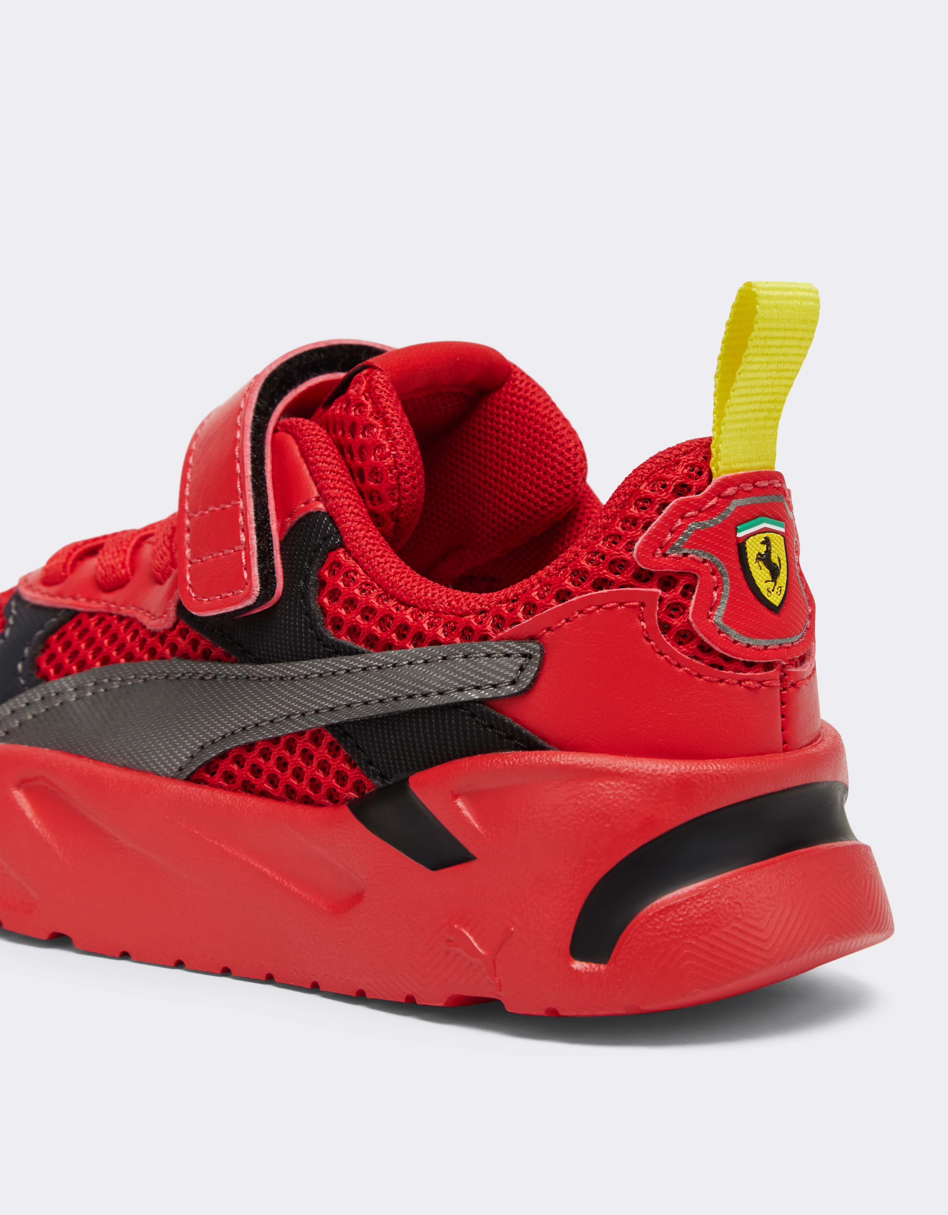 Ferrari First Steps Puma For Scuderia  Trinity Shoes In Rosso Corsa
