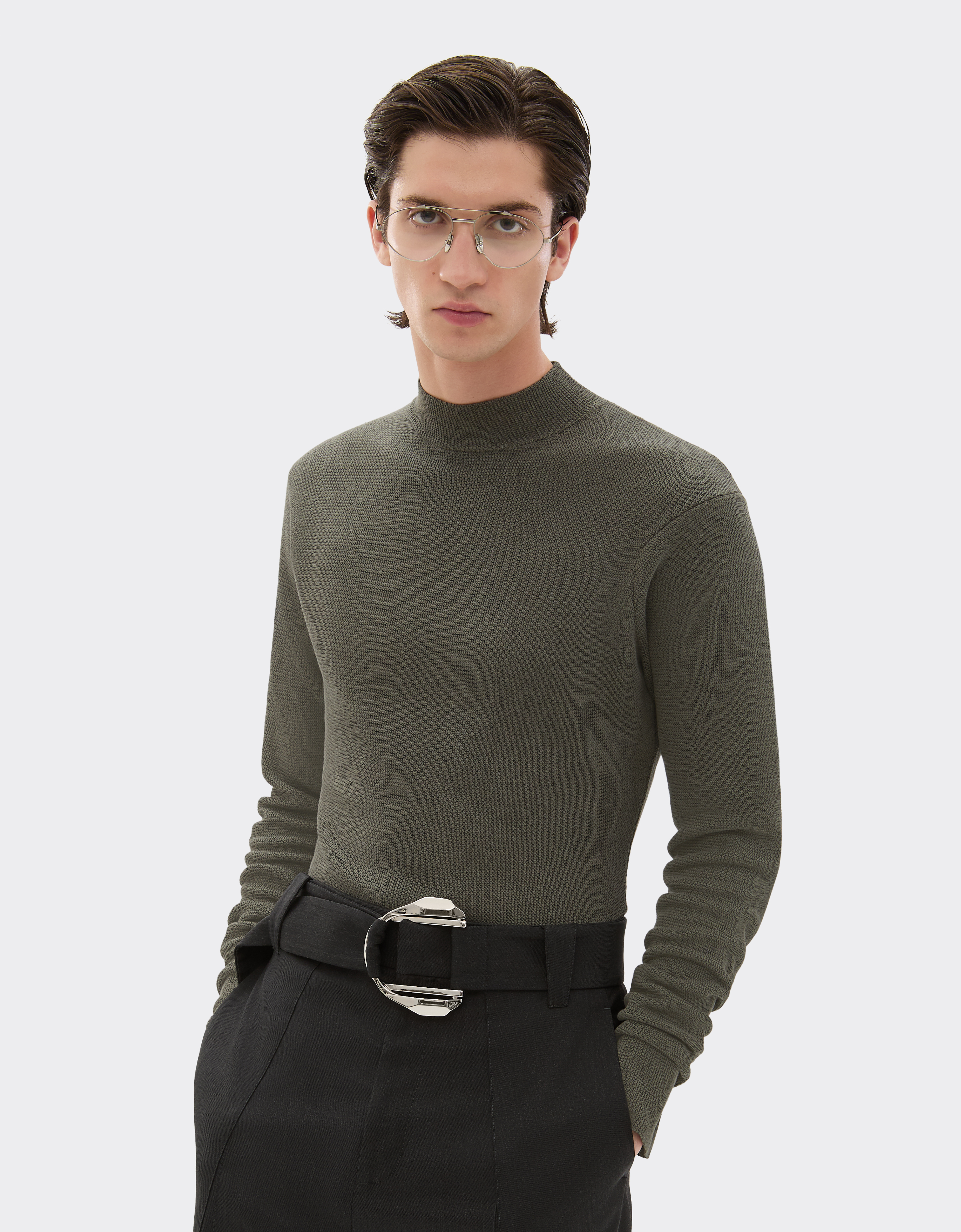 Ferrari Silk Jumper In Green