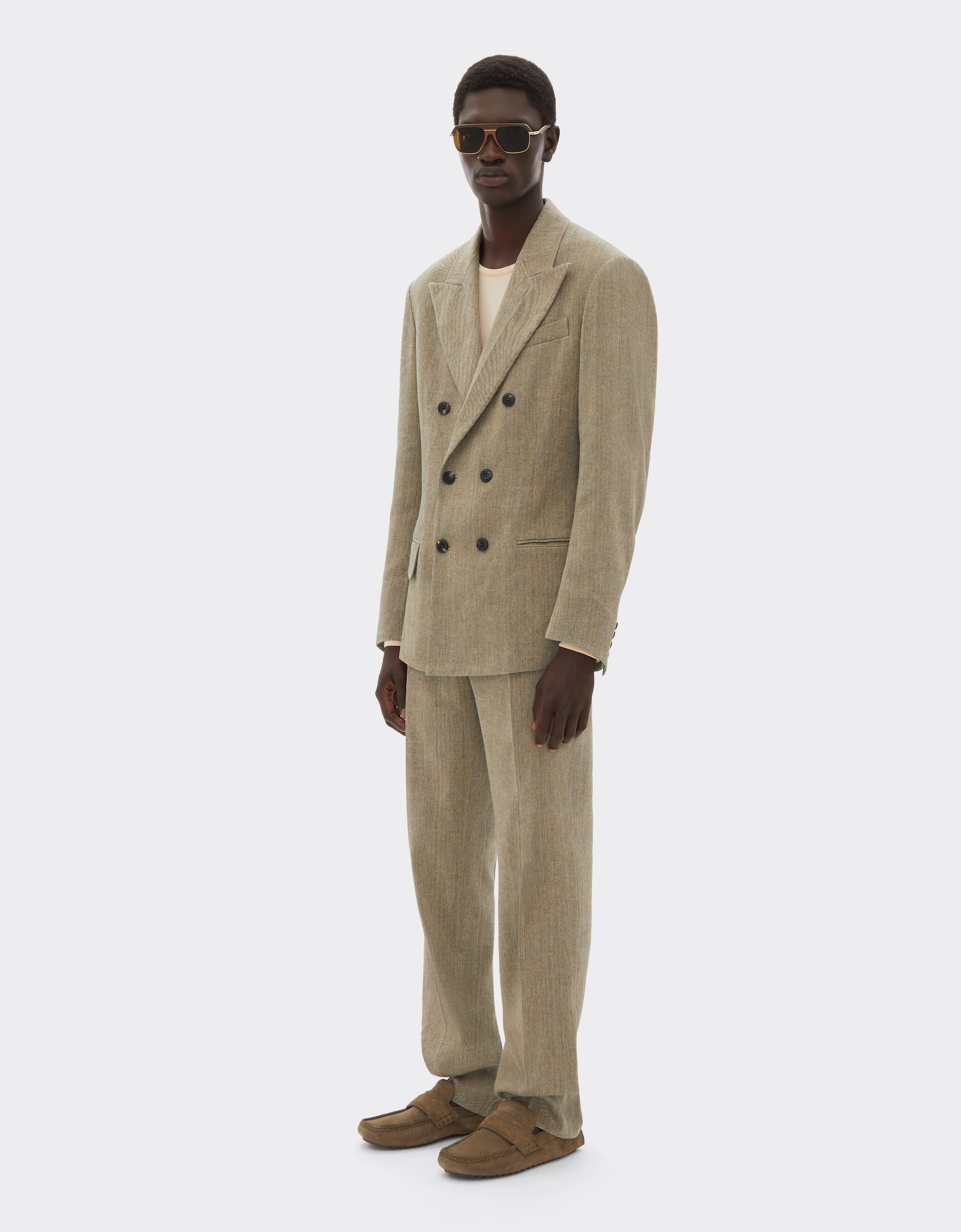  Ferrari Délavé-twill-blazer - Male Jacken Khaki Green 50 