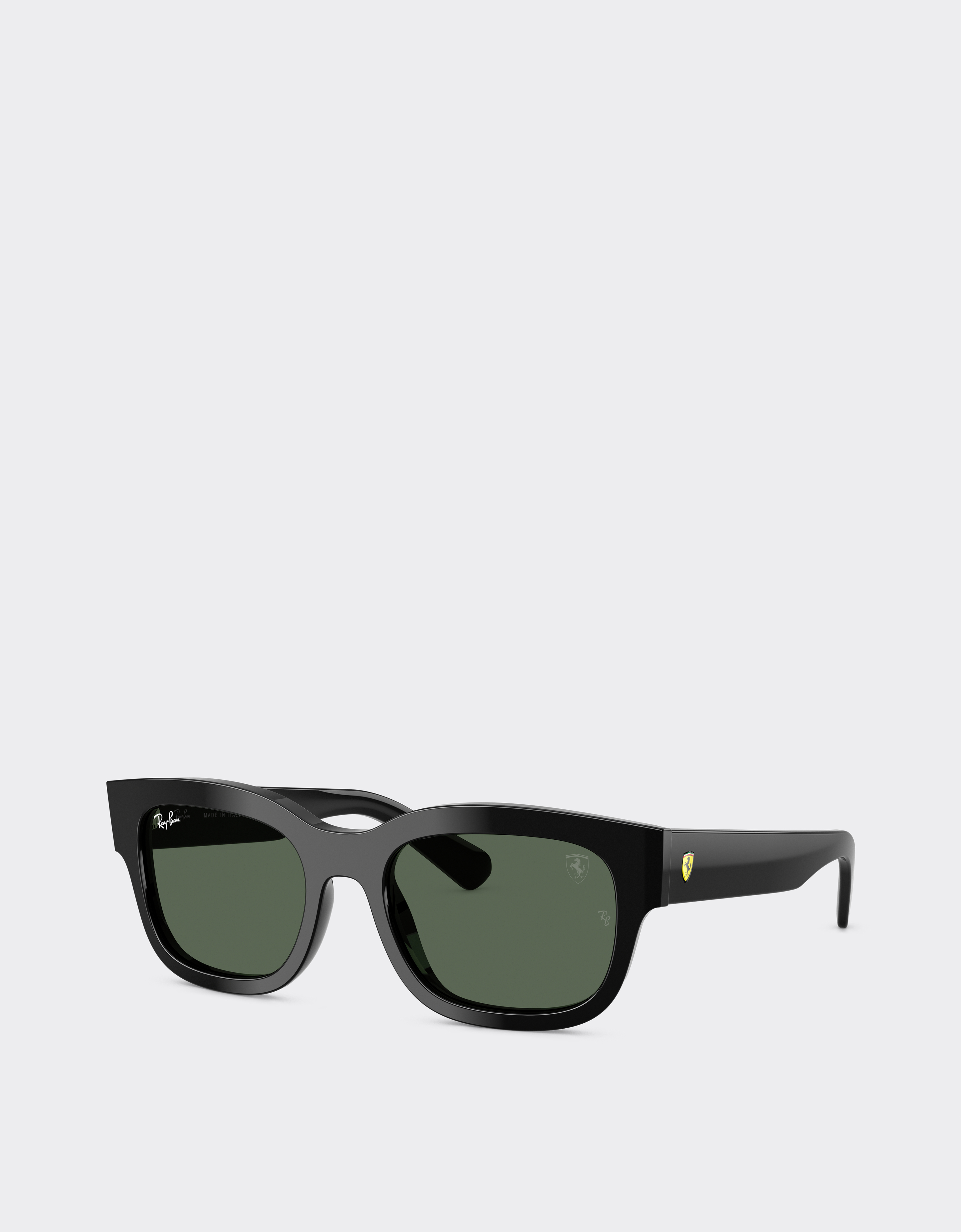  Ferrari Ray-ban Für Scuderia Ferrari Rb2228m Aus Schwarzem Acetat Mit Dunkelgrünen Gläsern -  Sonnenbrillen Nero Os 