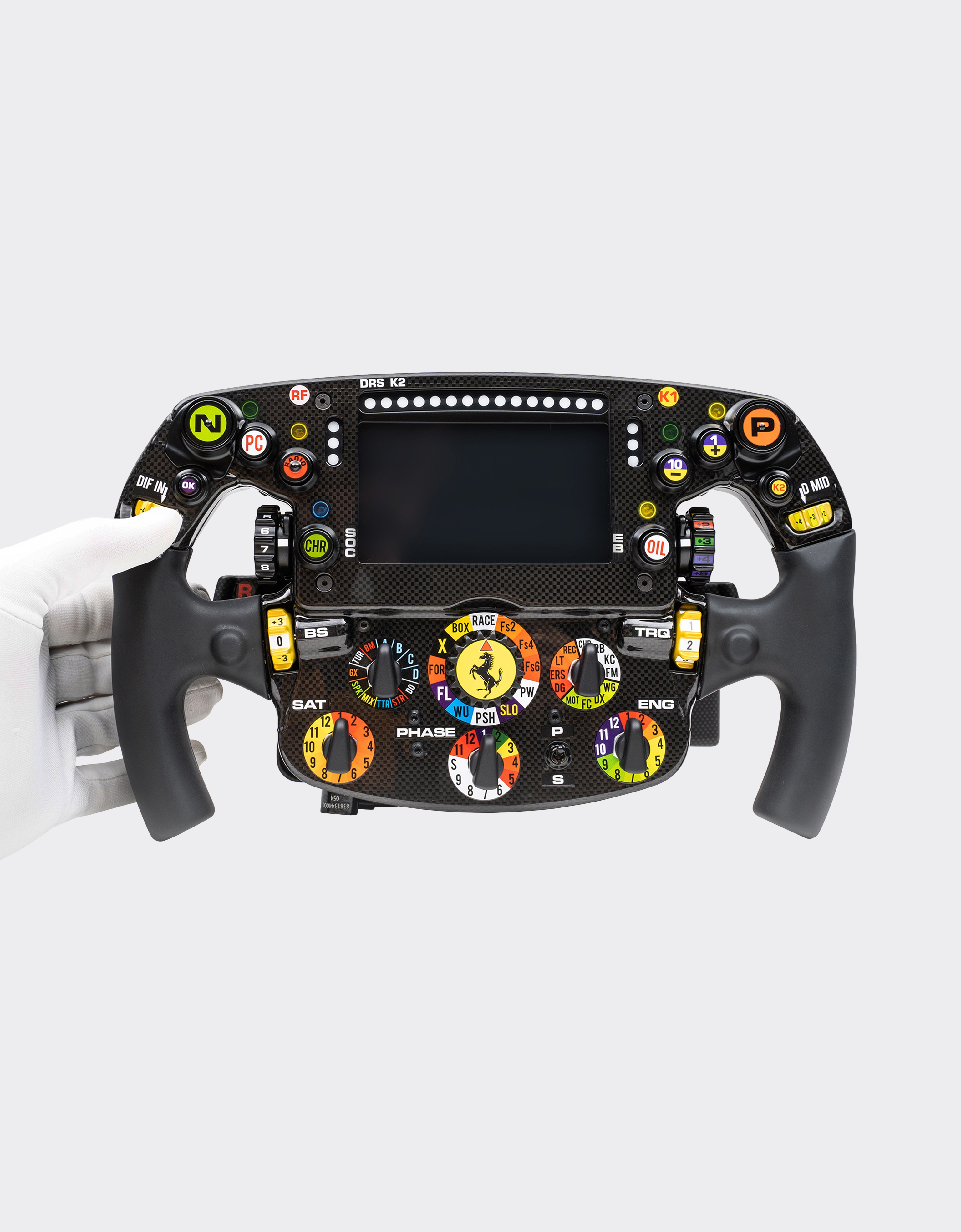  Ferrari Ferrari F1-75 Steering Wheel 1:1 Scale Model -  Exclusive Collection Black Os 