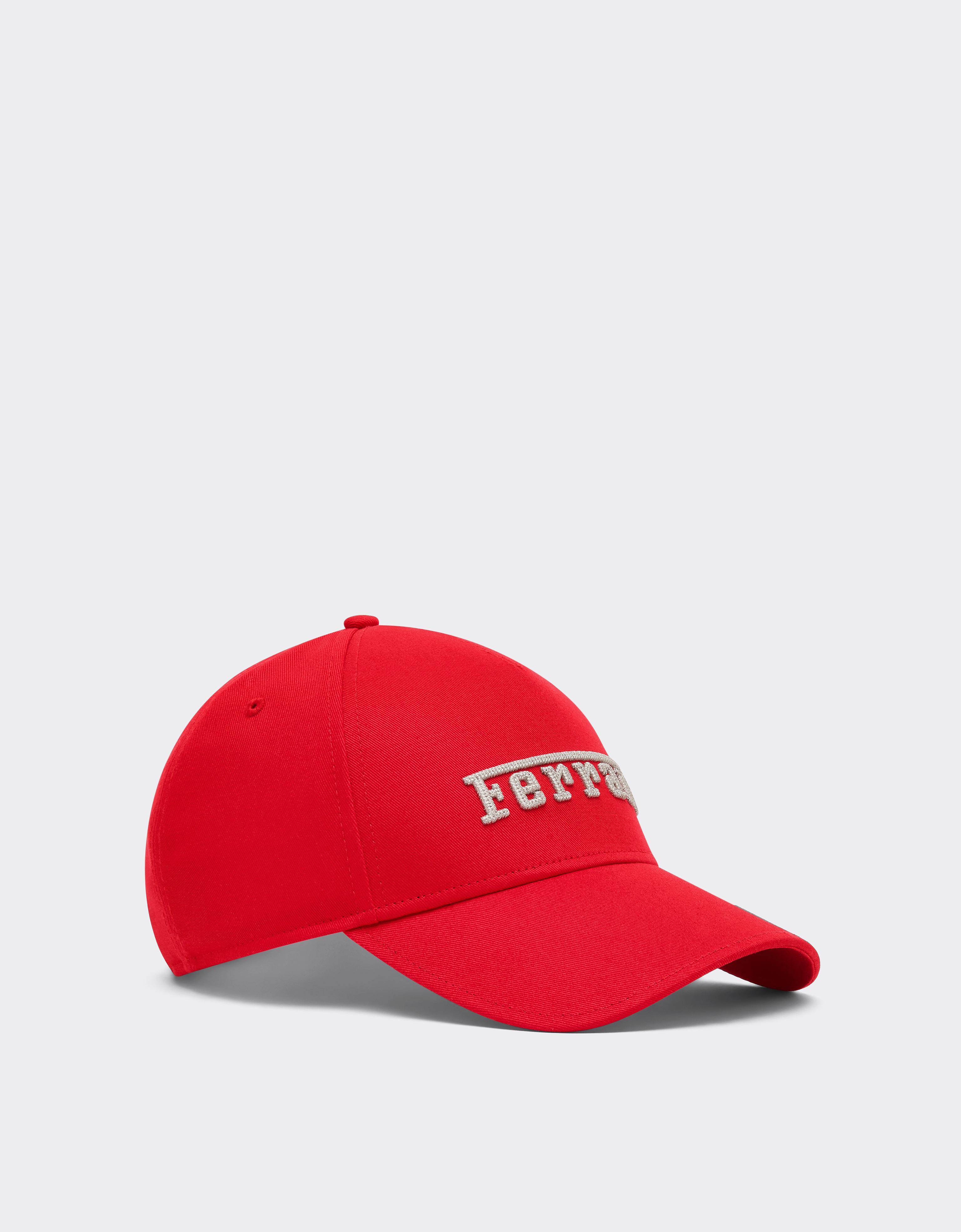  Ferrari Baseball Cap With Embroidered Ferrari Logo -  Hats Racing Red Os 