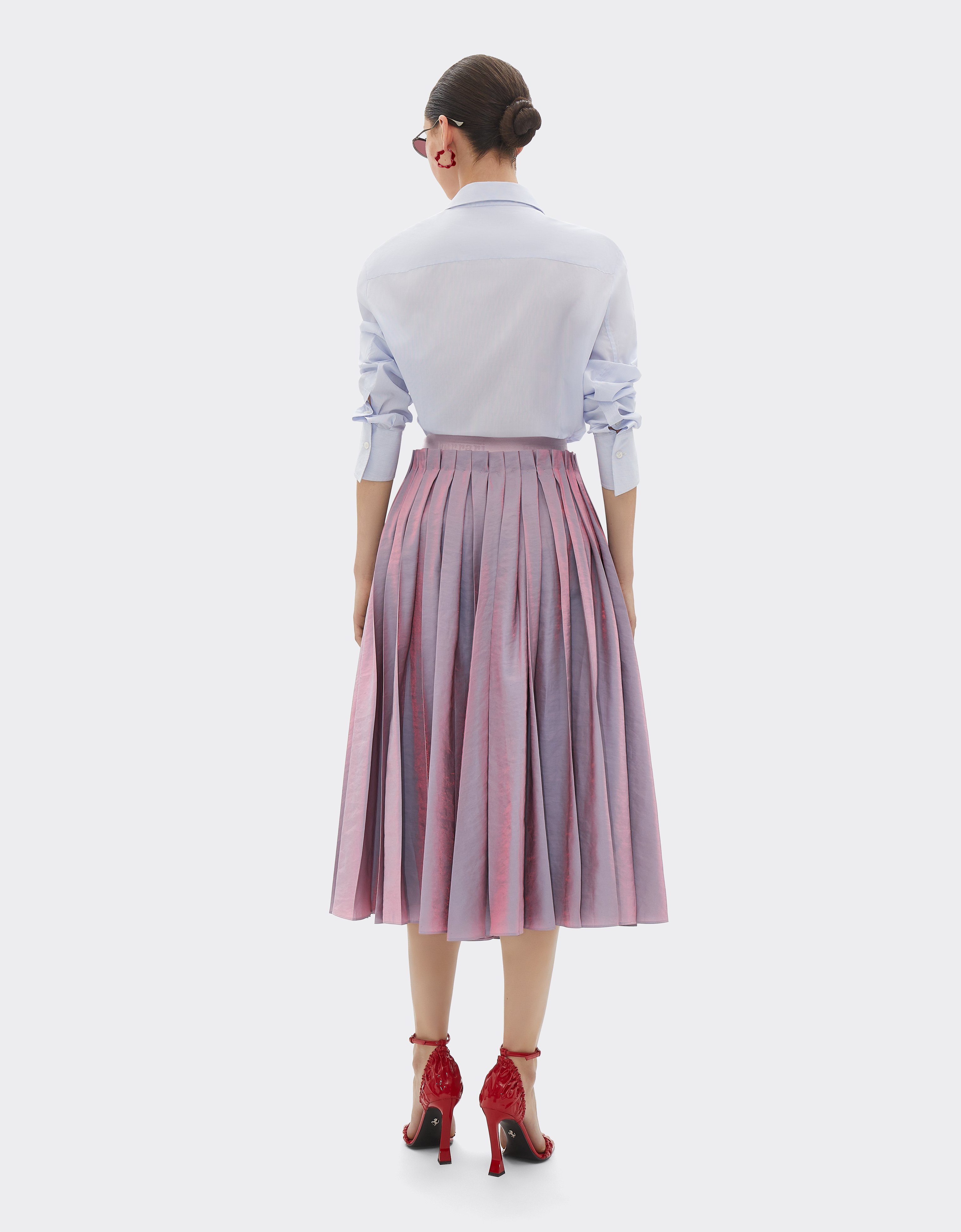 Ferrari Long Skirt In Iridescent Nylon Twill
