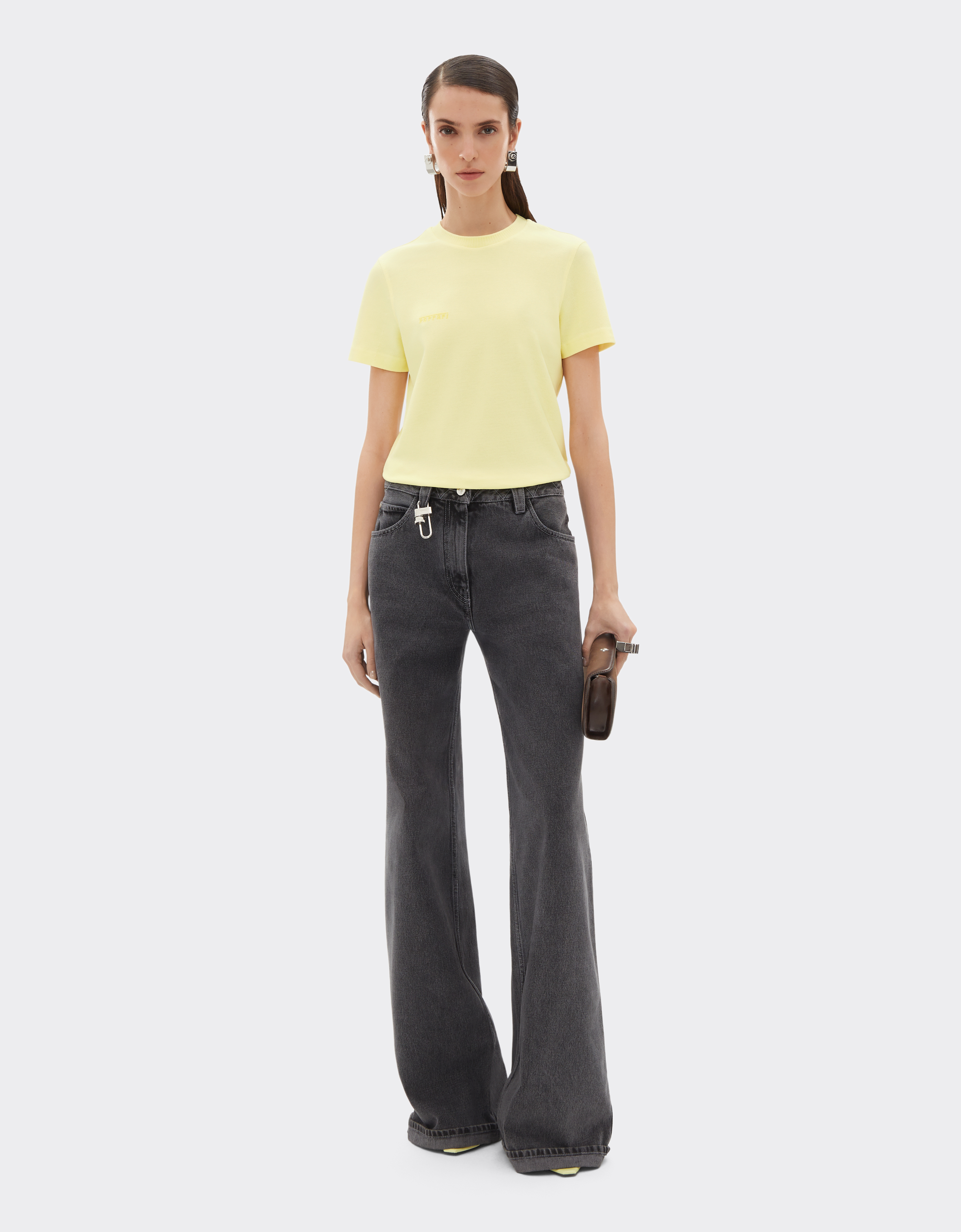 Ferrari Jersey T-shirt In Yellow