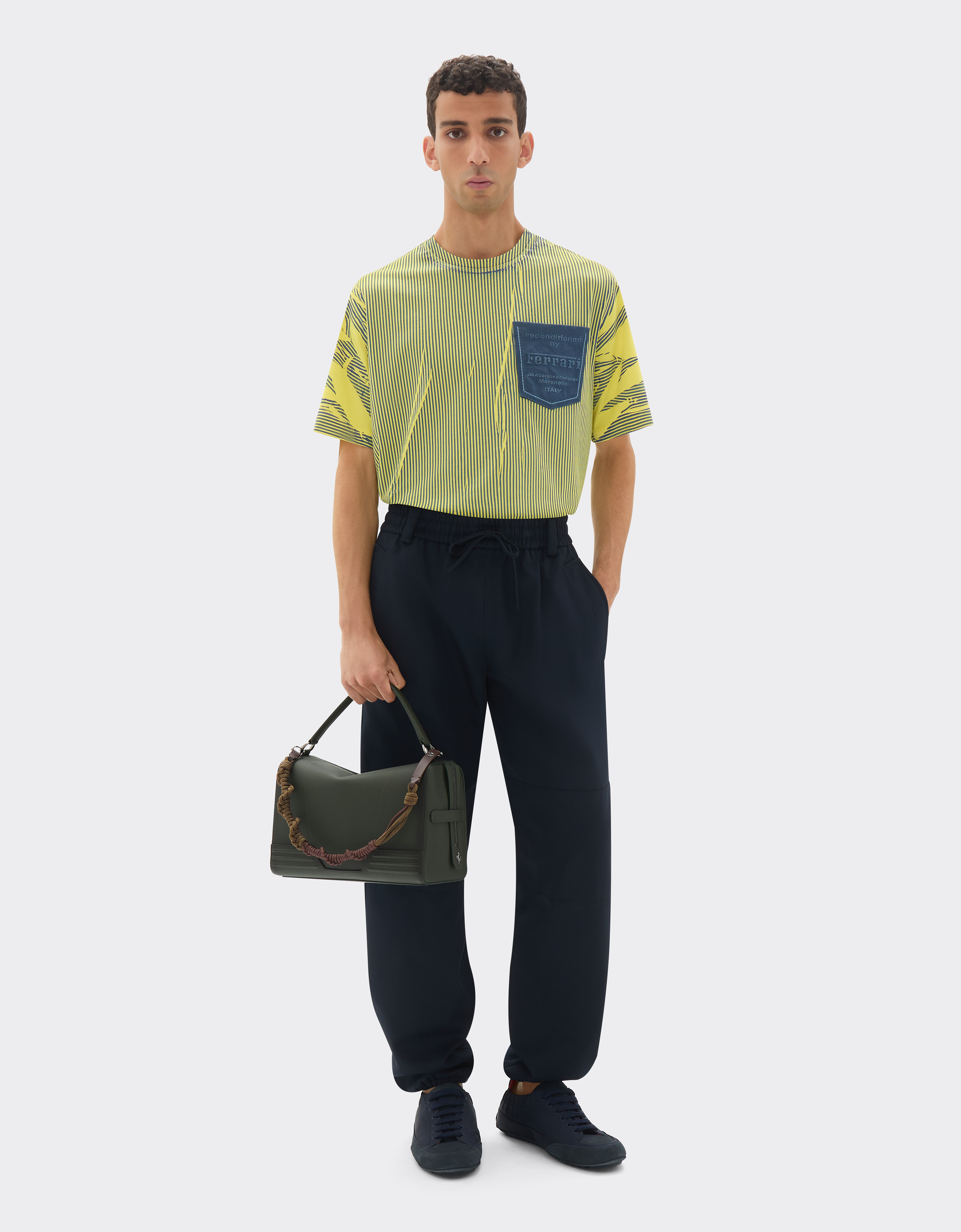  Ferrari Bolso De Hombro Gt Soft Reacondicionado Por Ferrari En Cuero Matizado Con Scooby - Female Bolsos De Hombro Verde Militar Os 
