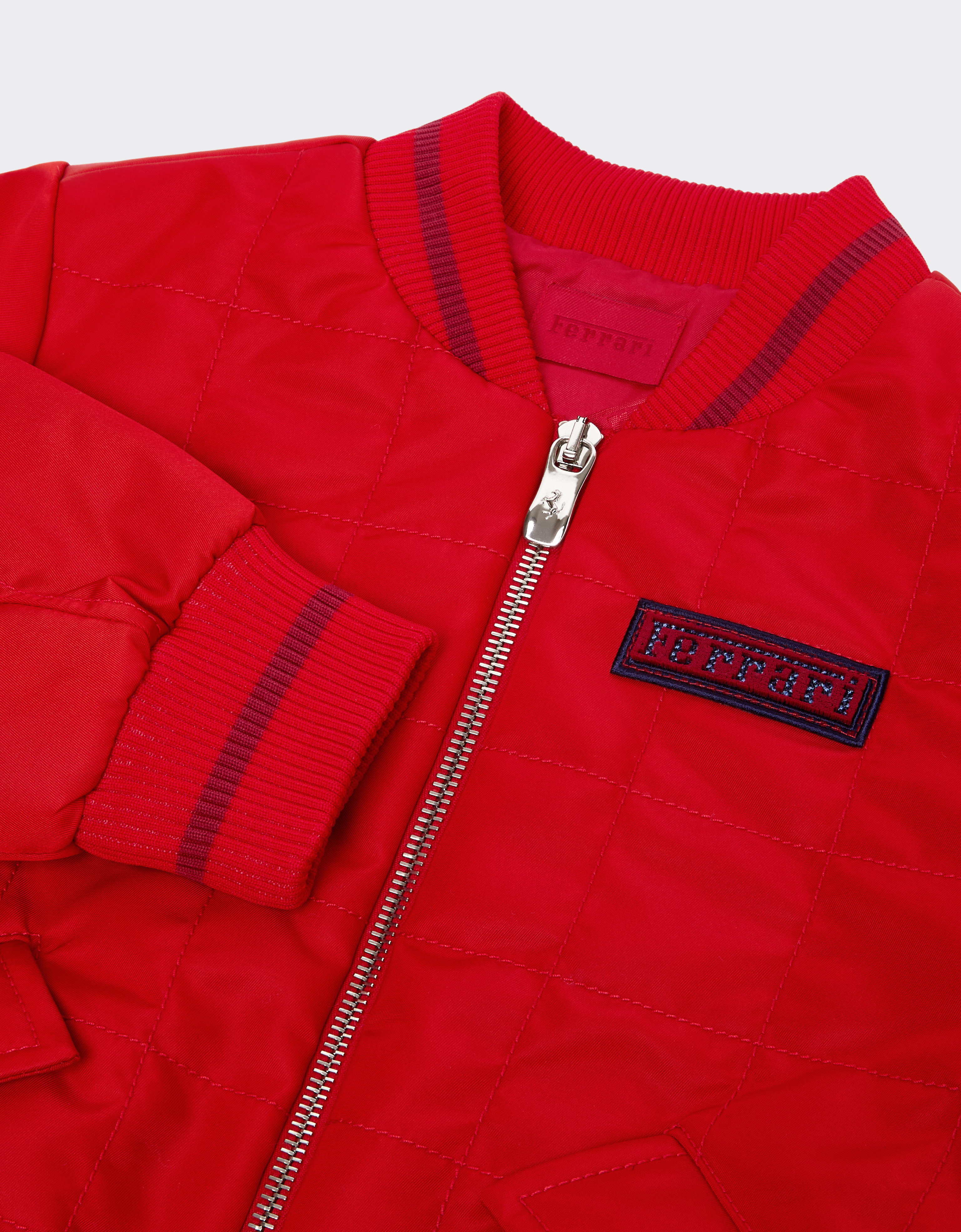  Ferrari Bomber Jacket In Technical Fabric -  Jackets And Sweatshirts Racing Red 4y 