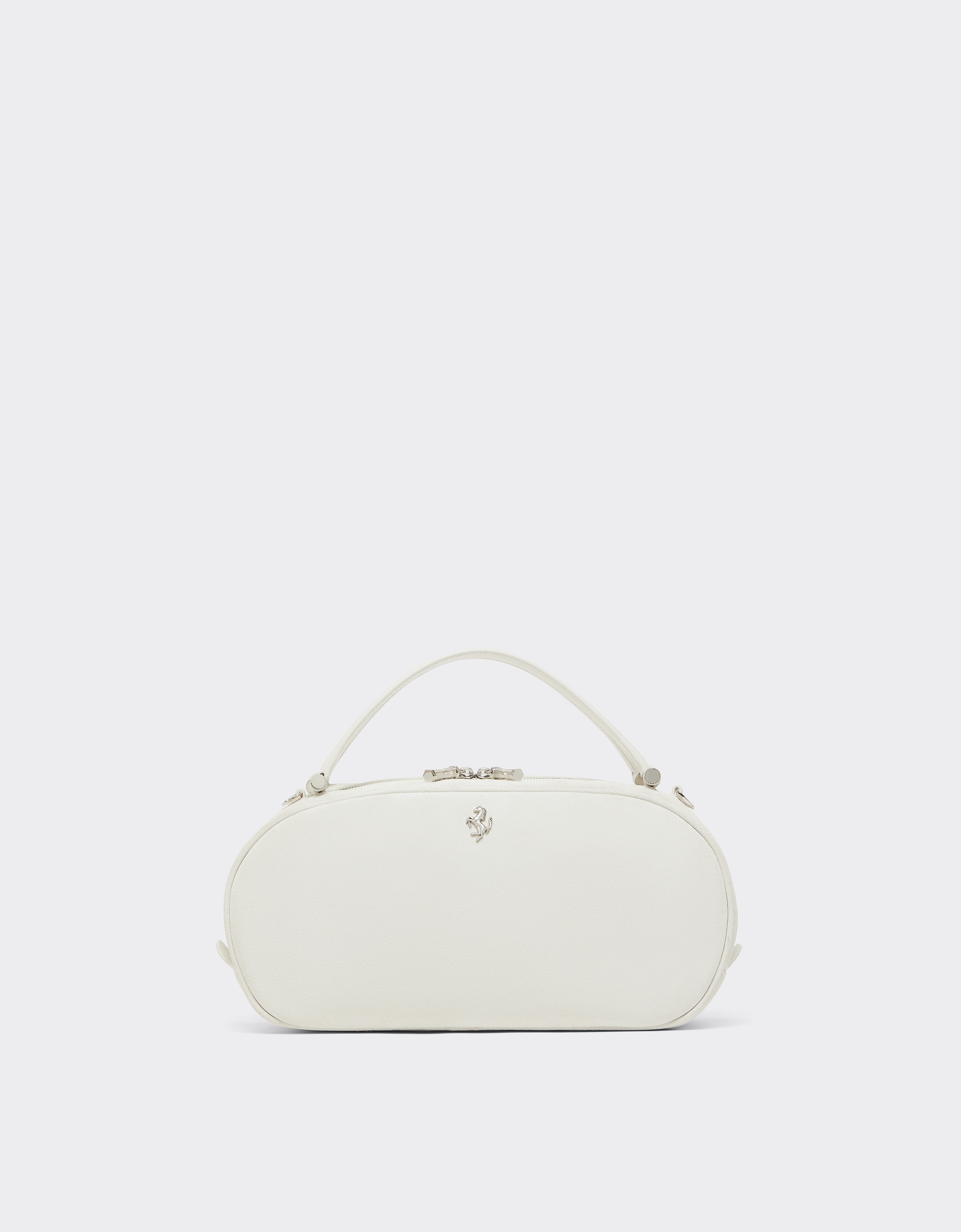 Ferrari Women's Avorio Dino Mini Bowling Bag Soft In Suede And Leather - Os