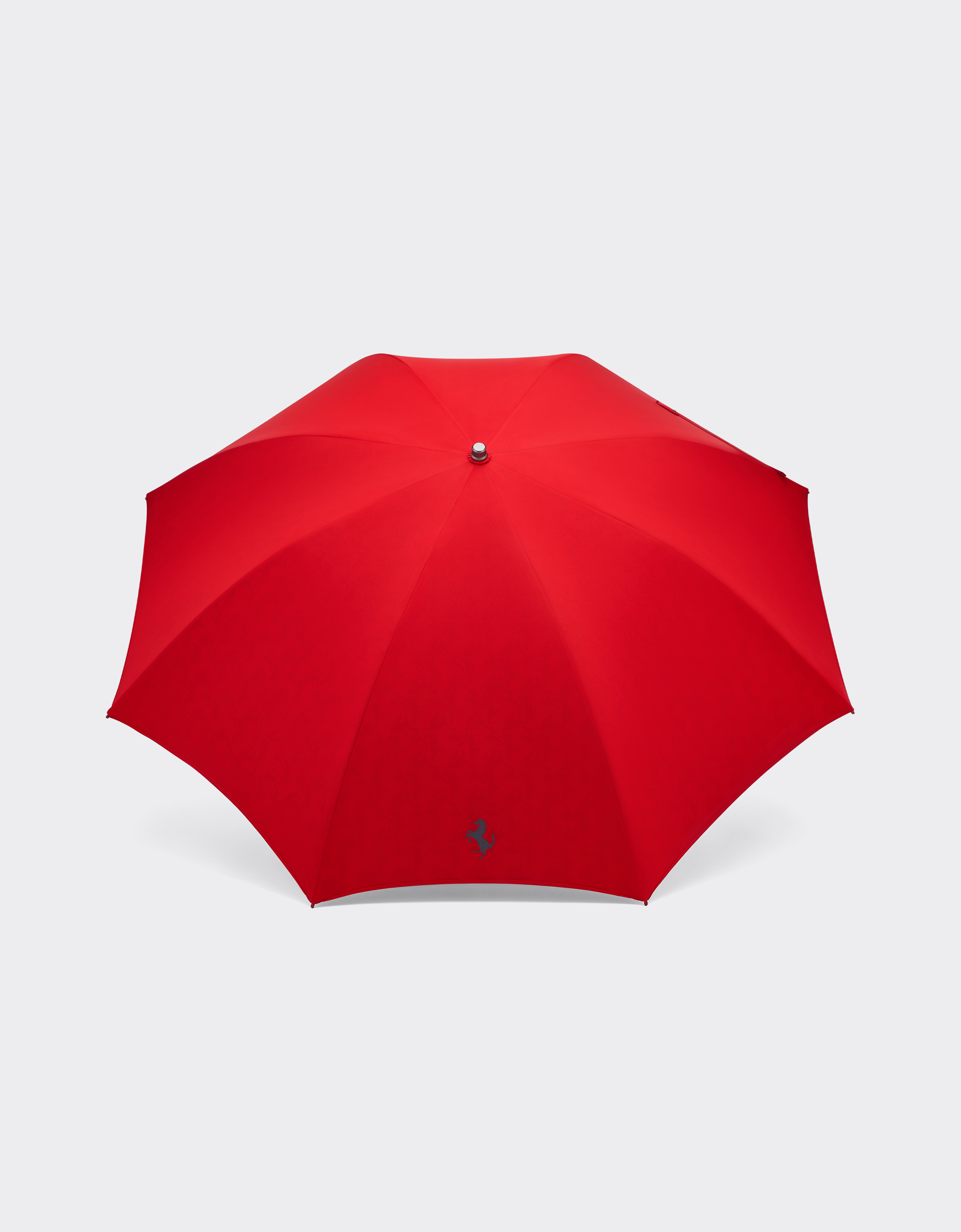 Ferrari Umbrella With Cavallino Pixel Motif In Rosso Corsa