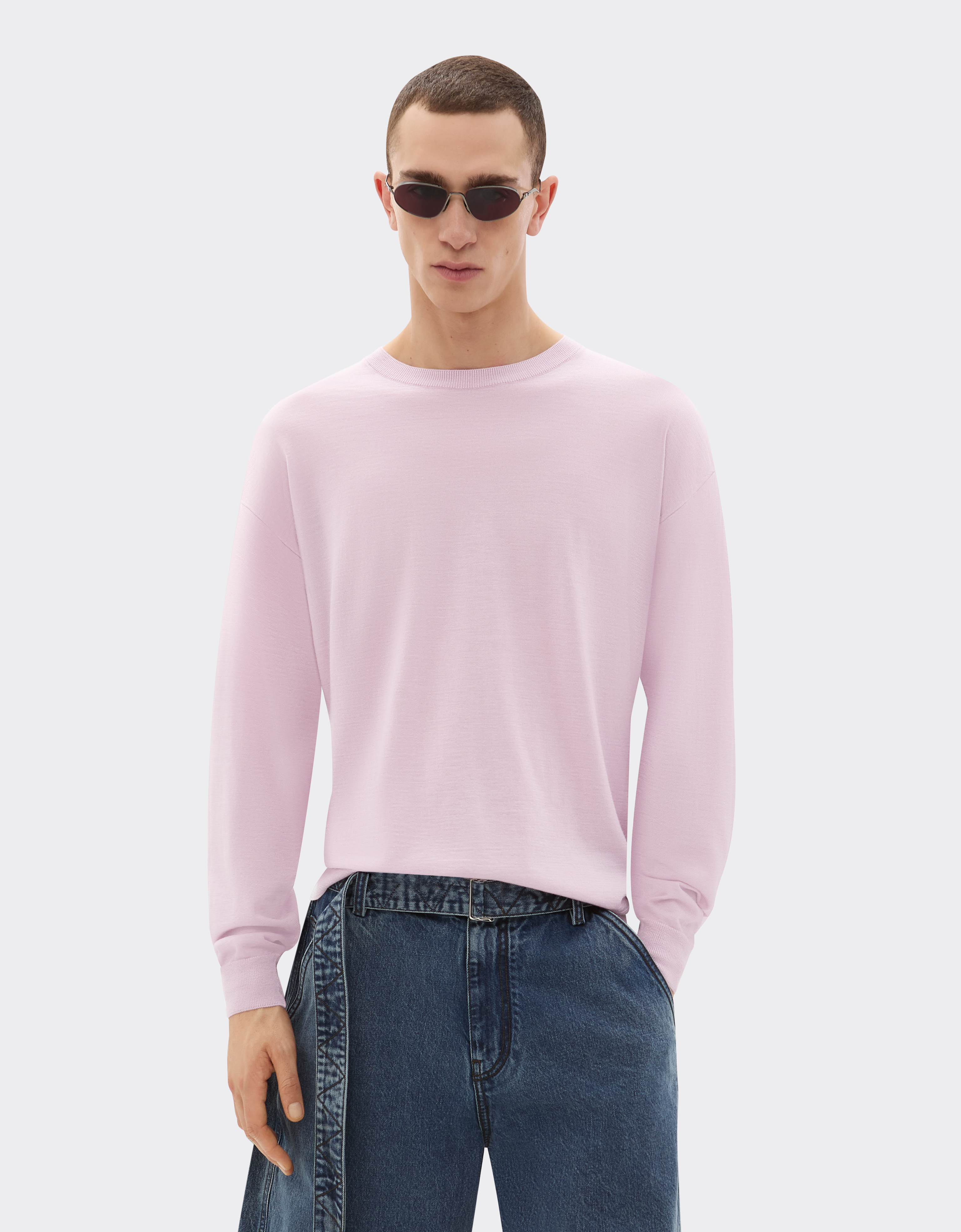 Ferrari Cashmere And Silk Jumper With Link Pattern