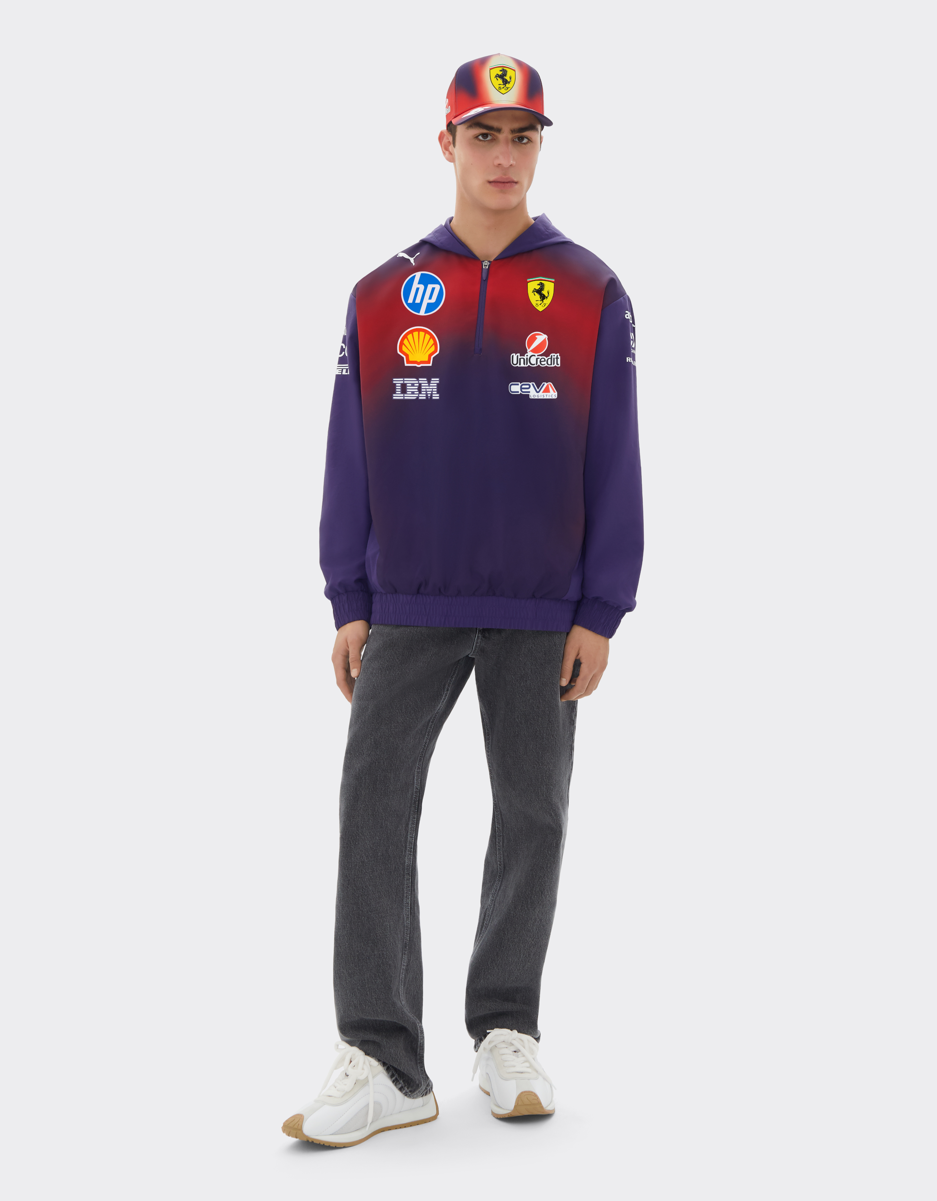  Ferrari Kapuzenpullover Replica Puma Für Scuderia Ferrari Hp China 2026 - Male Pullover Viola S 