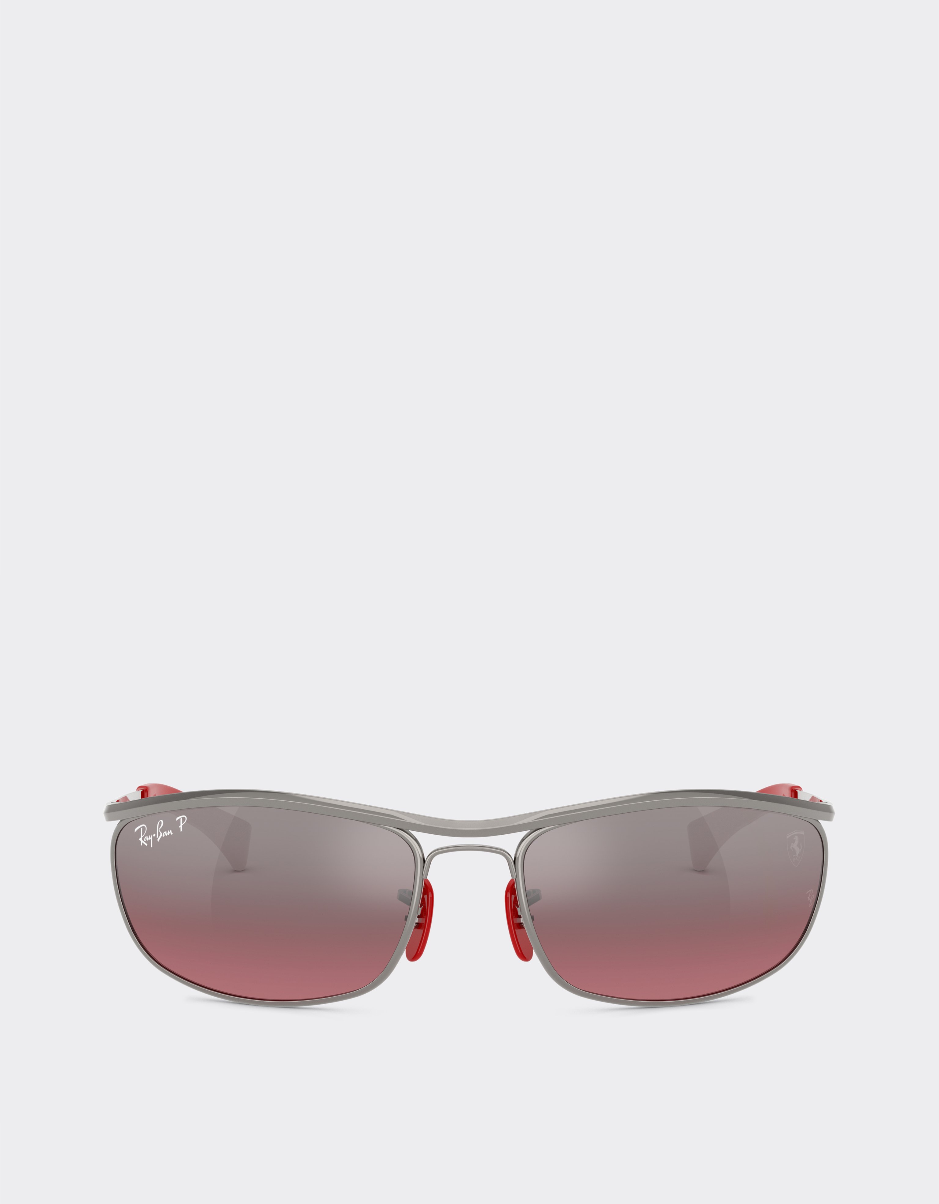 Ferrari Ray-ban Für Scuderia Ferrari Rb3819m Aus Brüniertem Metall Mit Weinroten, Silber Polarisierten Gläsern -  Sonnenbrillen Gunmetal Os 
