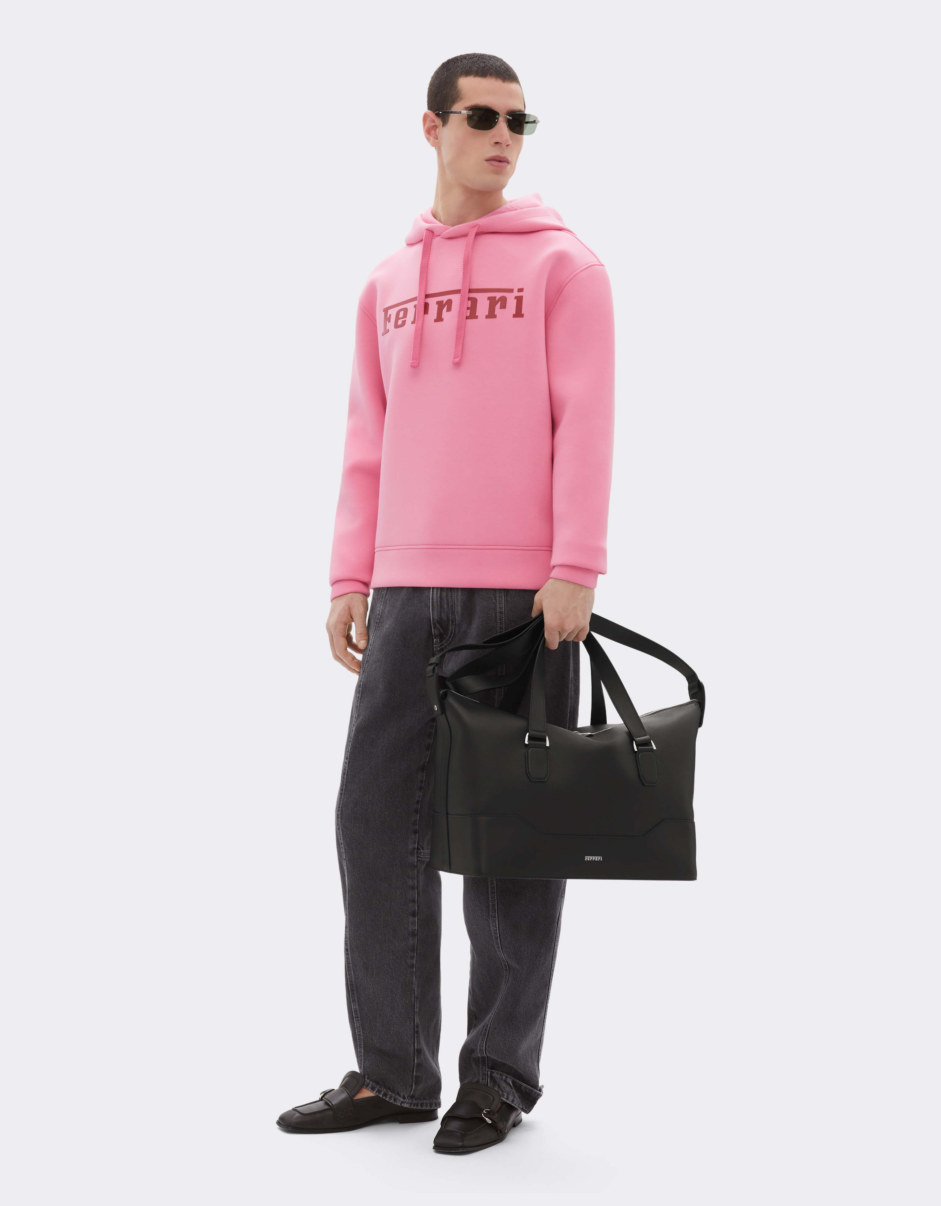  Ferrari Reisetasche Aus Granatfarbenem Leder - Male Reisetaschen Marrone Scuro Os 