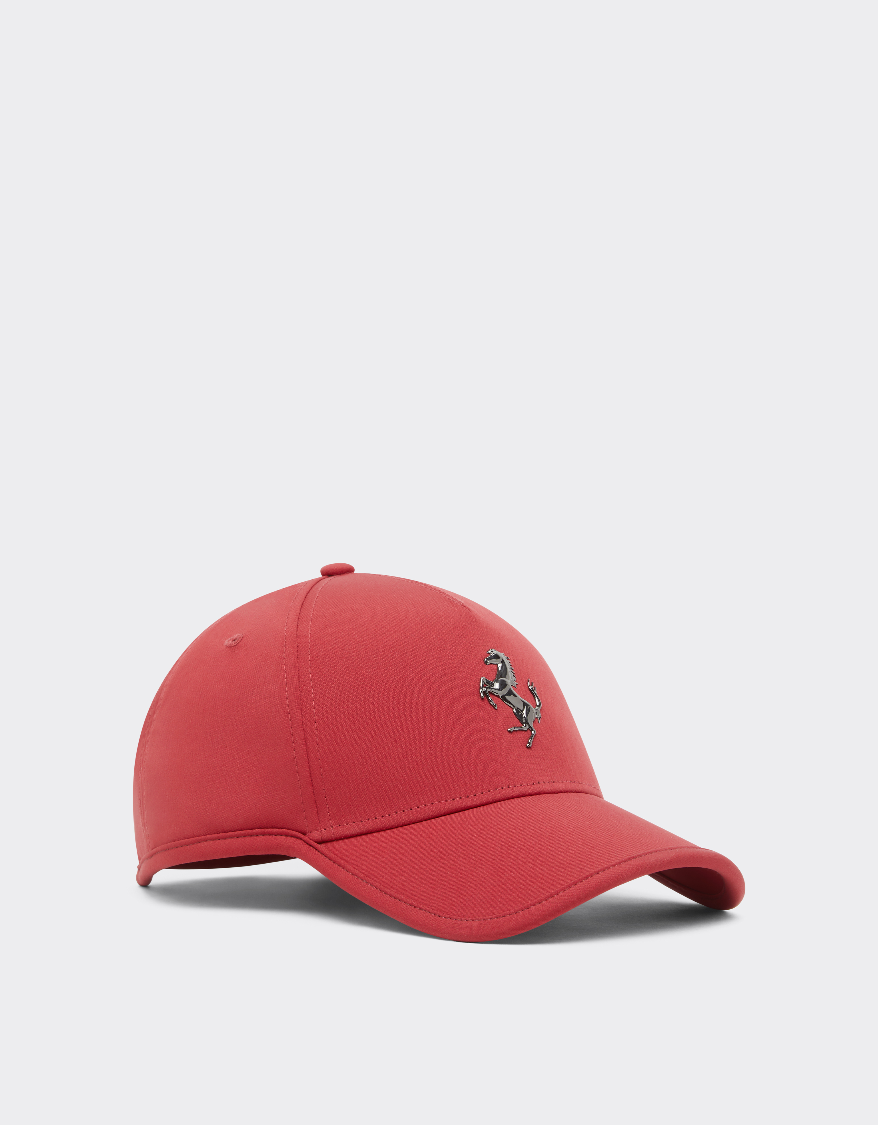  Ferrari Baseballkappe Mit Springendem Pferdchen Aus Metall -  Caps Maison Red Os 