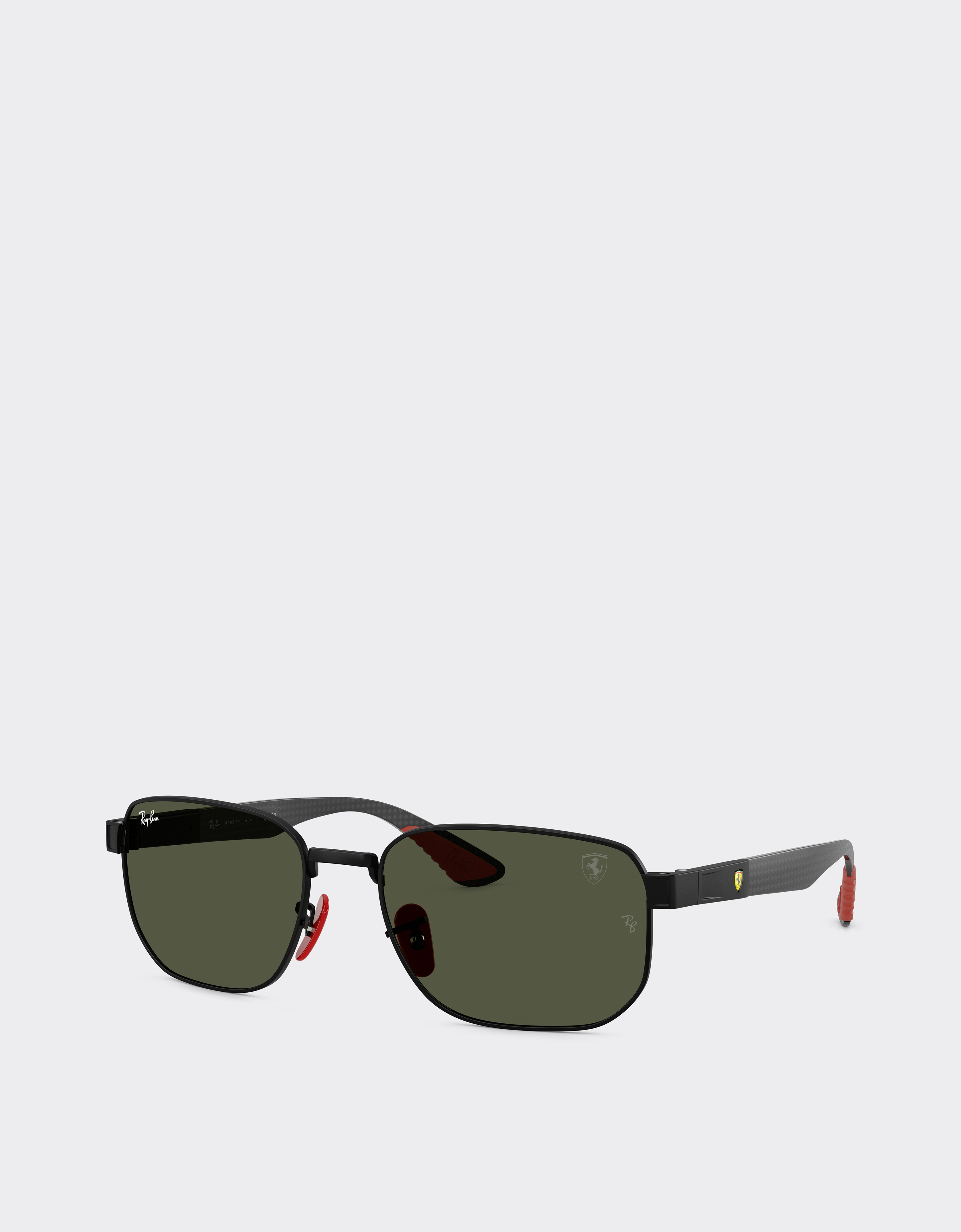  Ferrari Ray-ban Für Scuderia Ferrari Rb8329m Aus Mattschwarzem Metall Mit Grünen Gläsern -  Sonnenbrillen Black Matt Os 