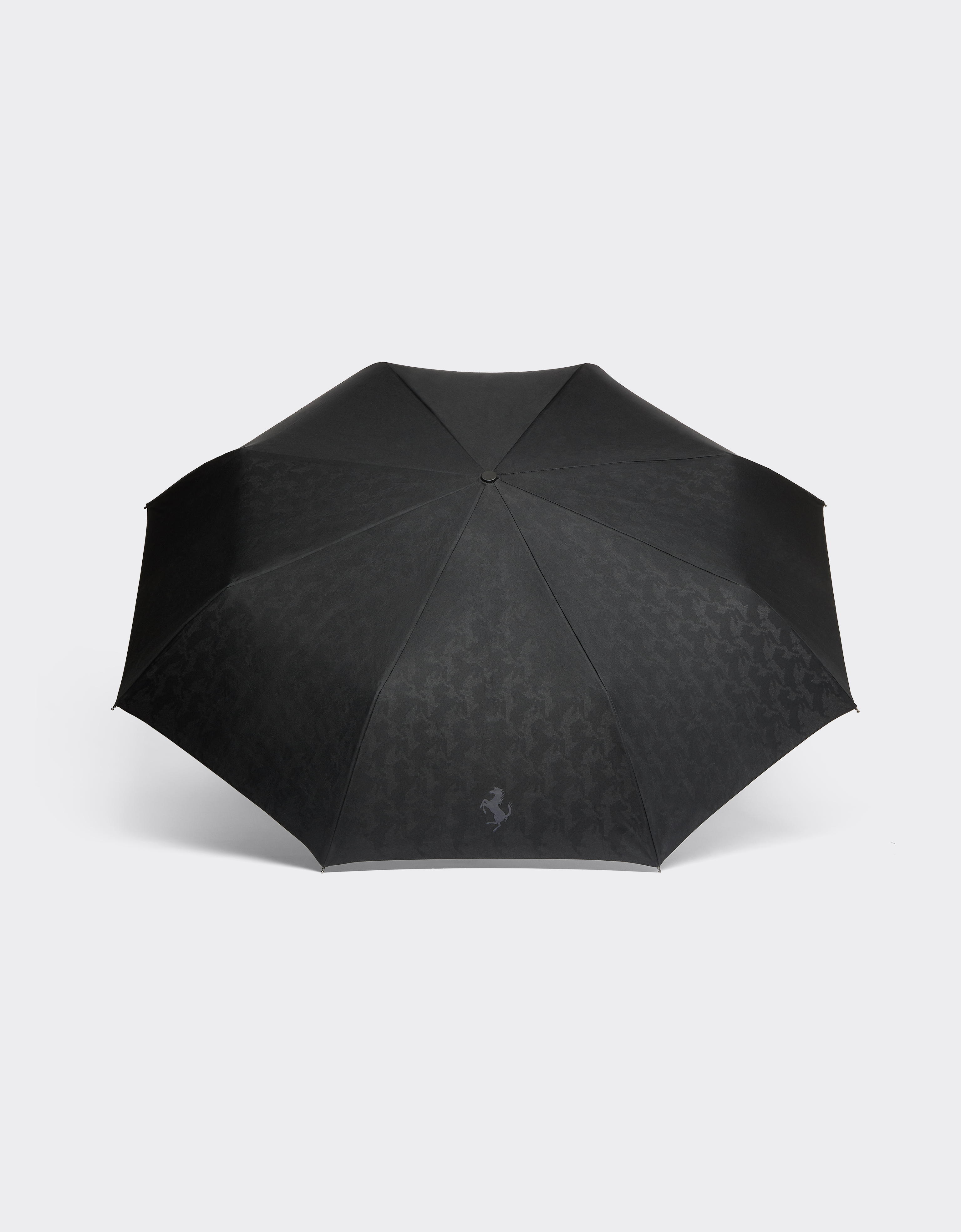 Shop Ferrari Automatic Umbrella With Cavallino Pixel Motif In Black