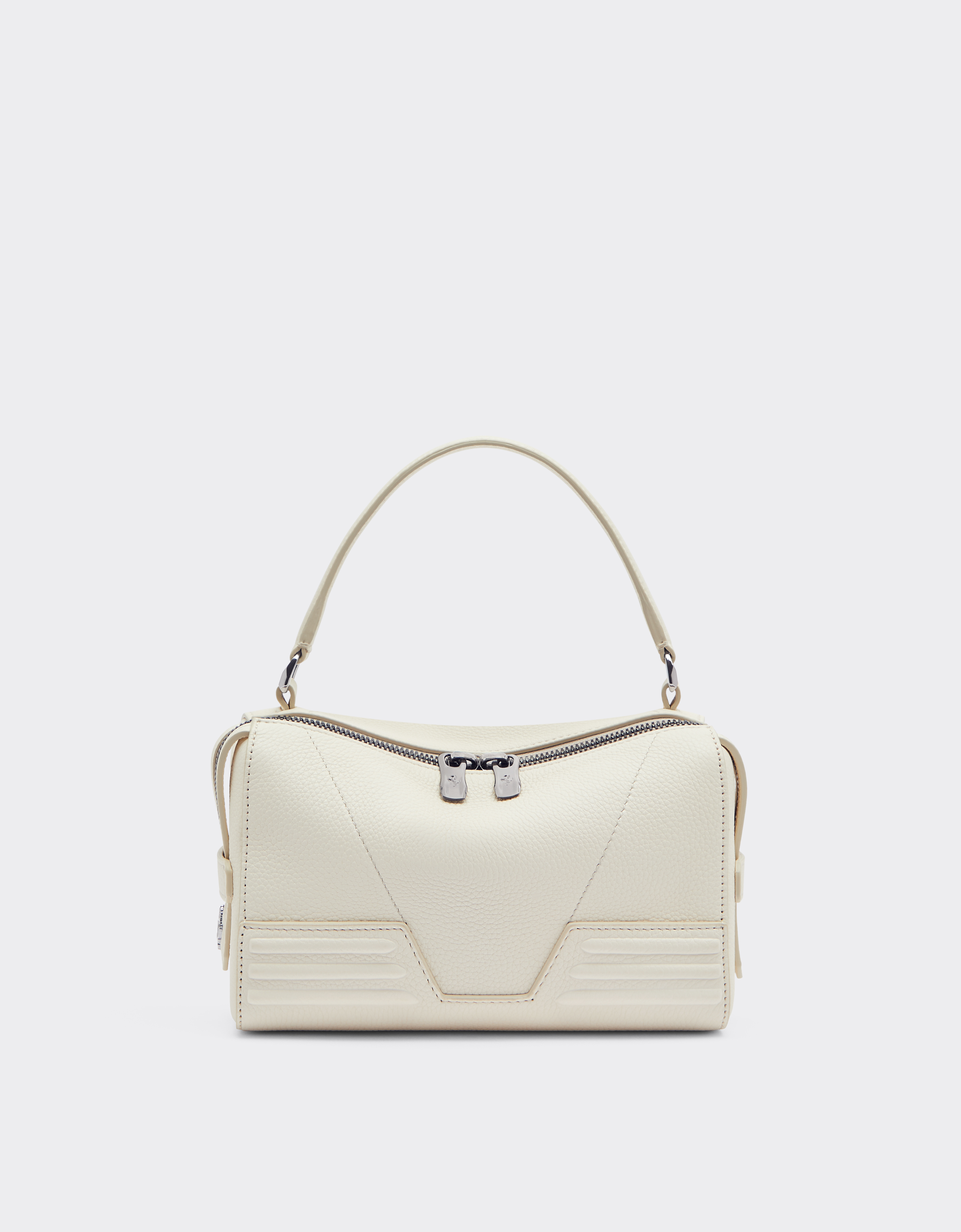 Ferrari Gt Soft Micro Bag In Grained Leather In Ivory